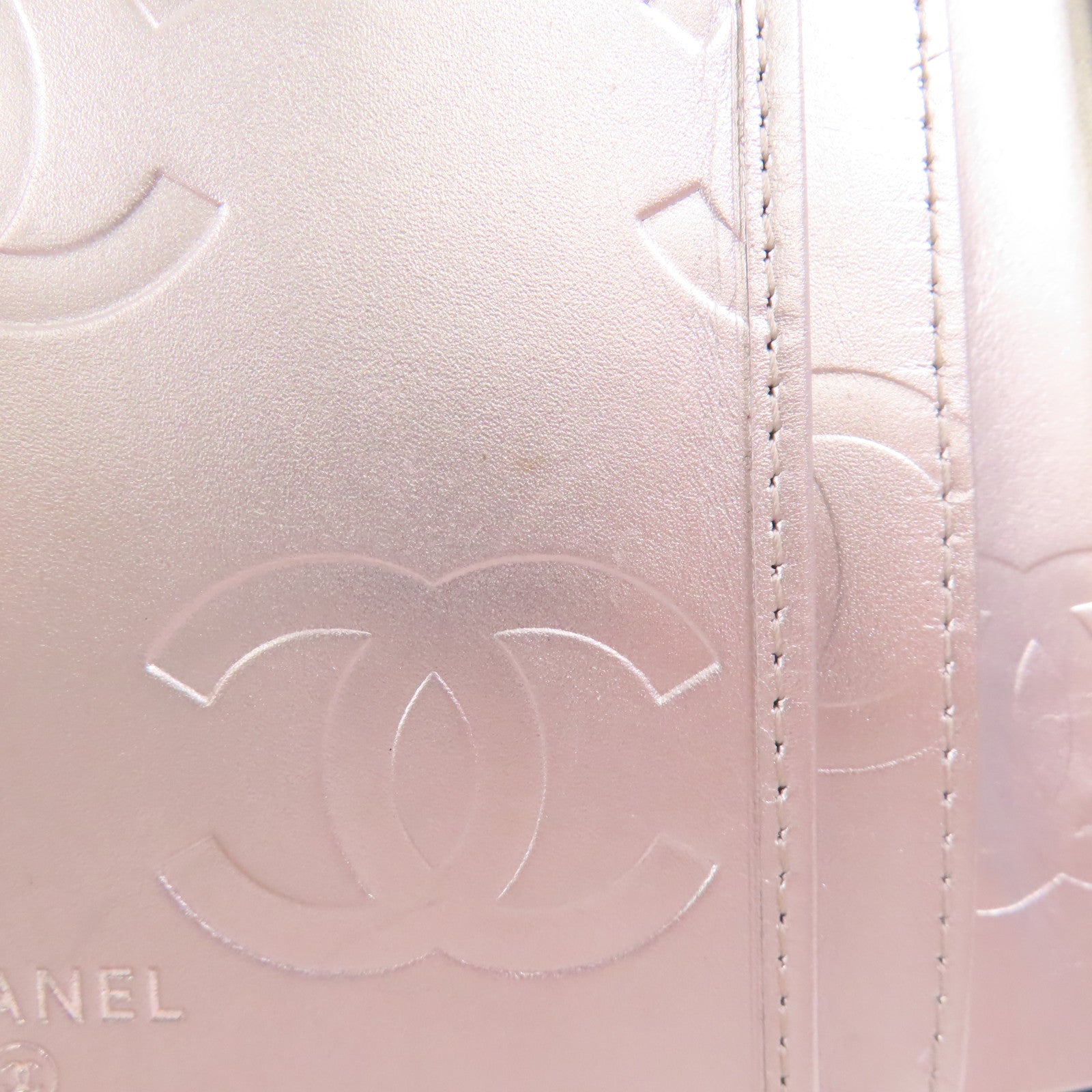 CHANEL 牛皮皮革Cambon Wallet銀扣錢包