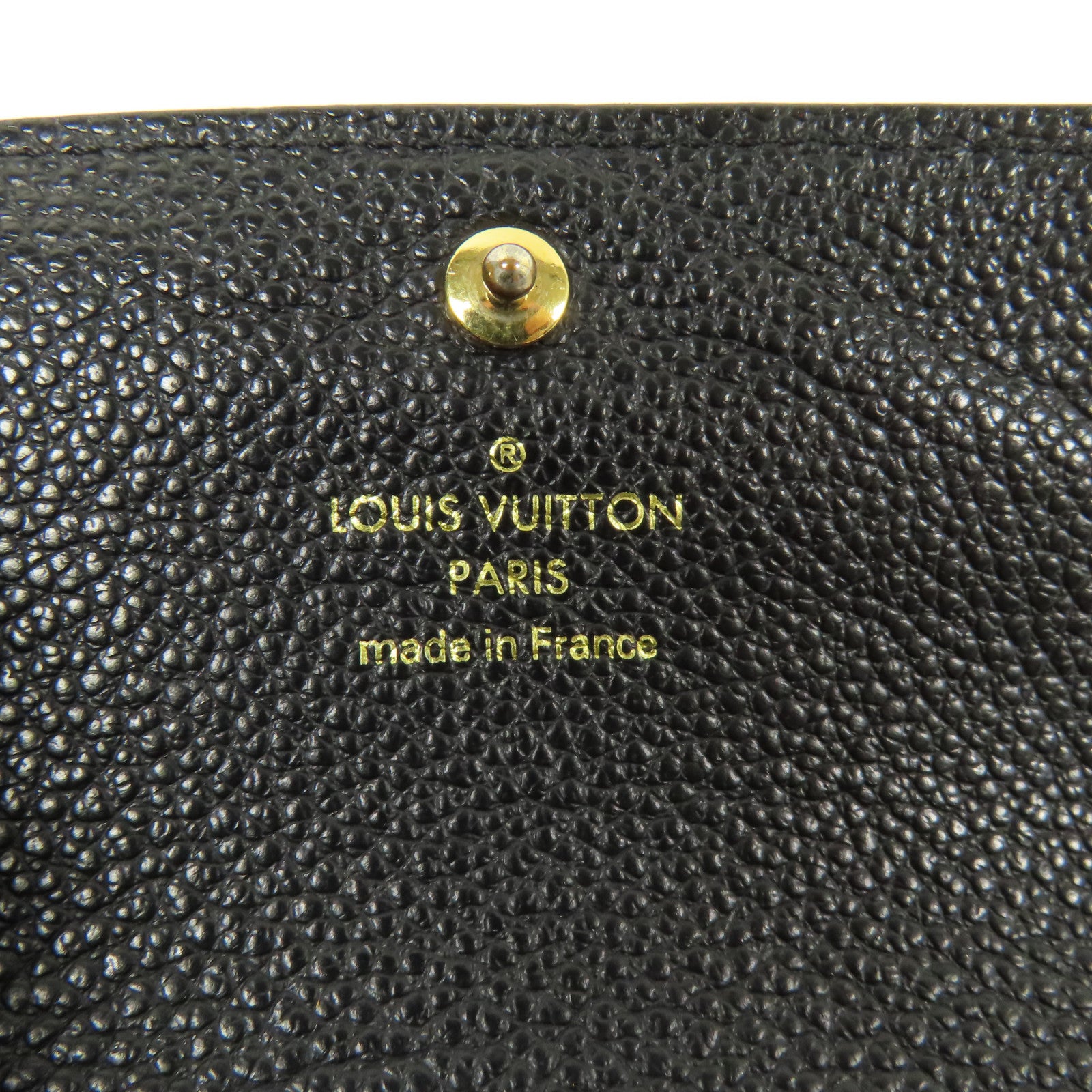 LOUIS VUITTON LV GHW Pont Neuf Fold Wallet M62184 Monogram Empreinte Black