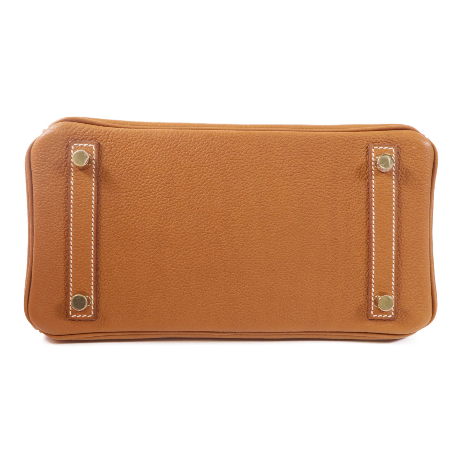 HERMES 【激減優惠】Berenia皮革Birkin 25金扣手挽袋34 Fauve