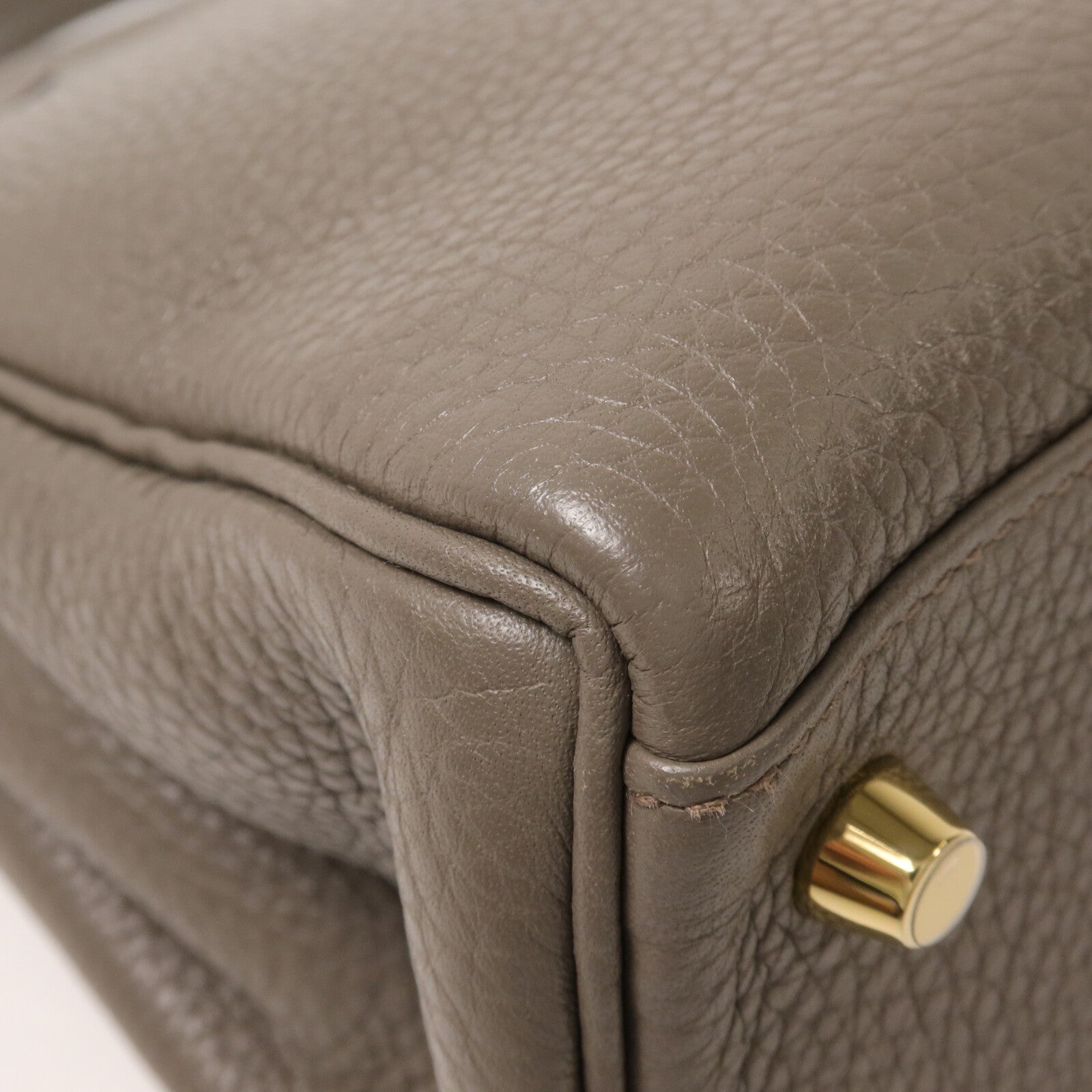 HERMES Togo皮革Kelly 32手挽肩背兩用袋Etain