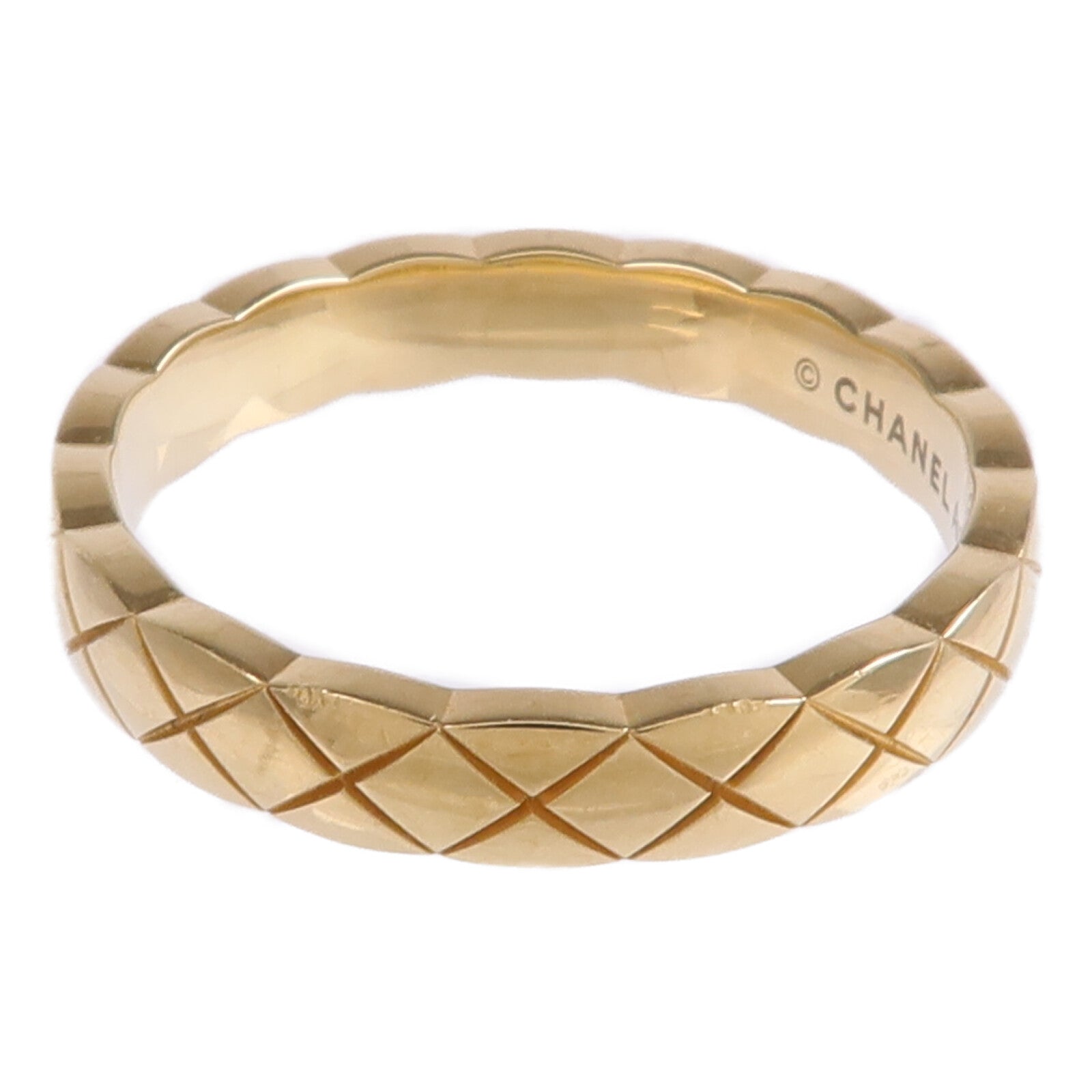 CHANEL 18K黃金Coco Crush Mini Ring戒指Chanel#51/US#5.5
