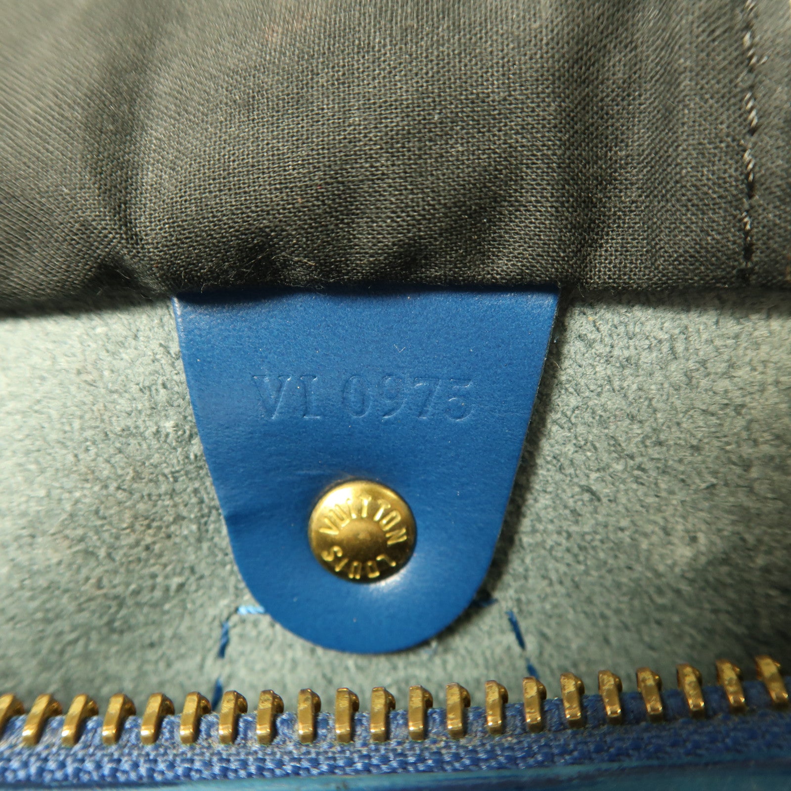 LOUIS VUITTON LV GHW Speedy 30 Handbag M43005 Epi Blue