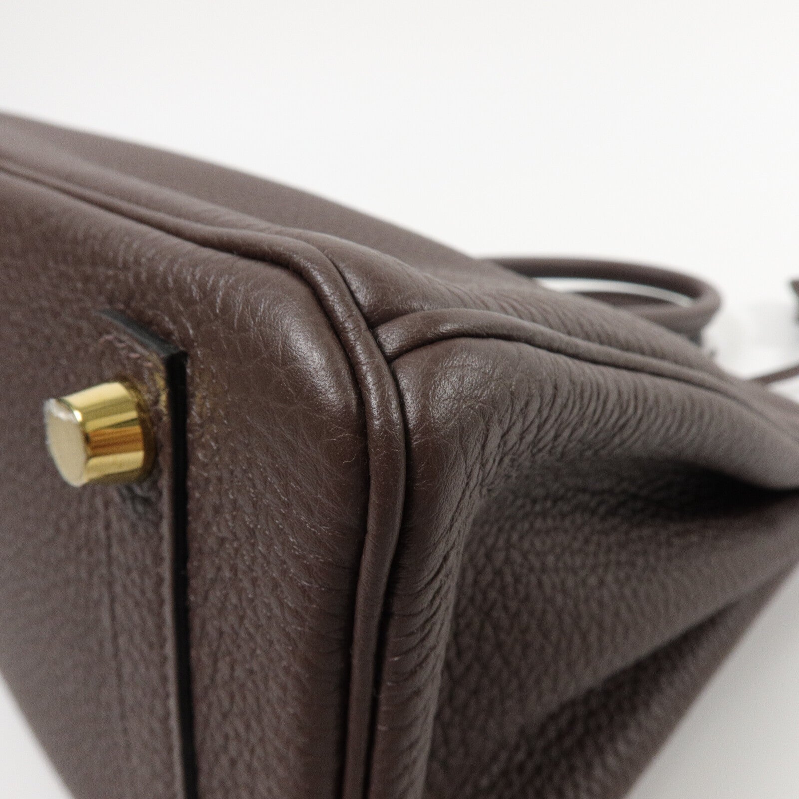 HERMES Togo皮革Birkin 25手挽袋Chocolate