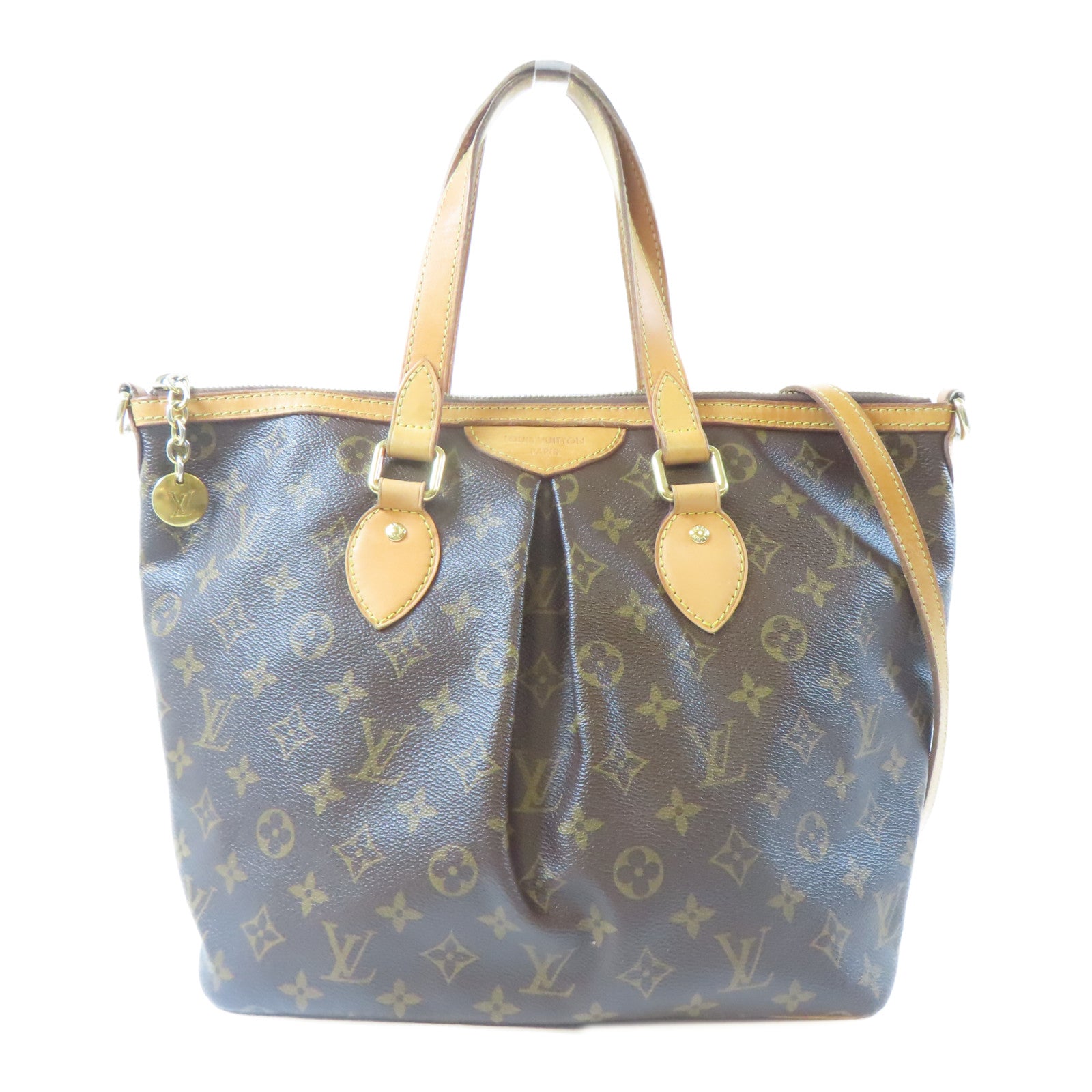 LOUIS VUITTON 【激減優惠】Monogram Palermo PM金扣手挽肩背兩用袋啡色