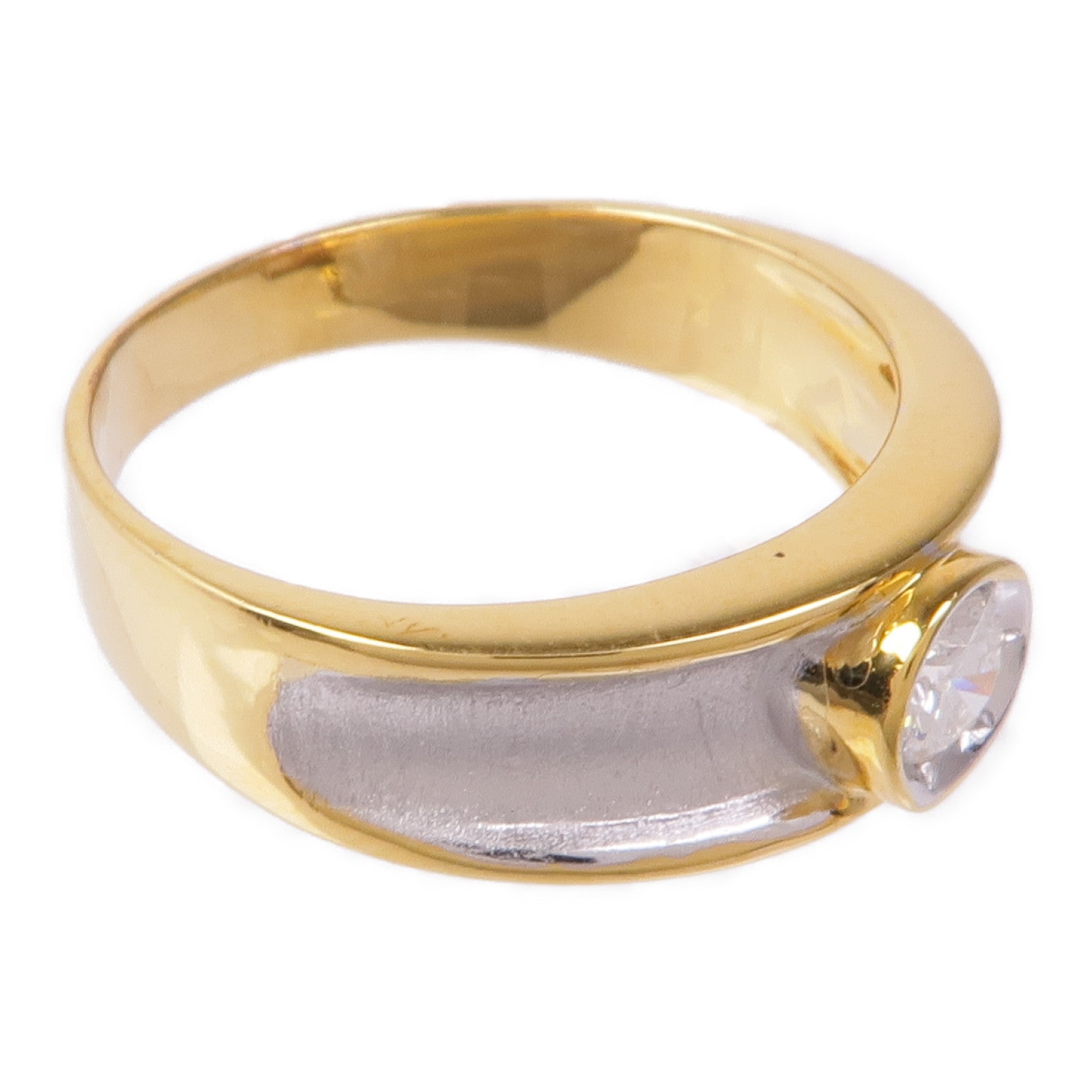 JEWELRY 【激減優惠】18K白金/黃金Diamond Ring鑽石戒指US#8