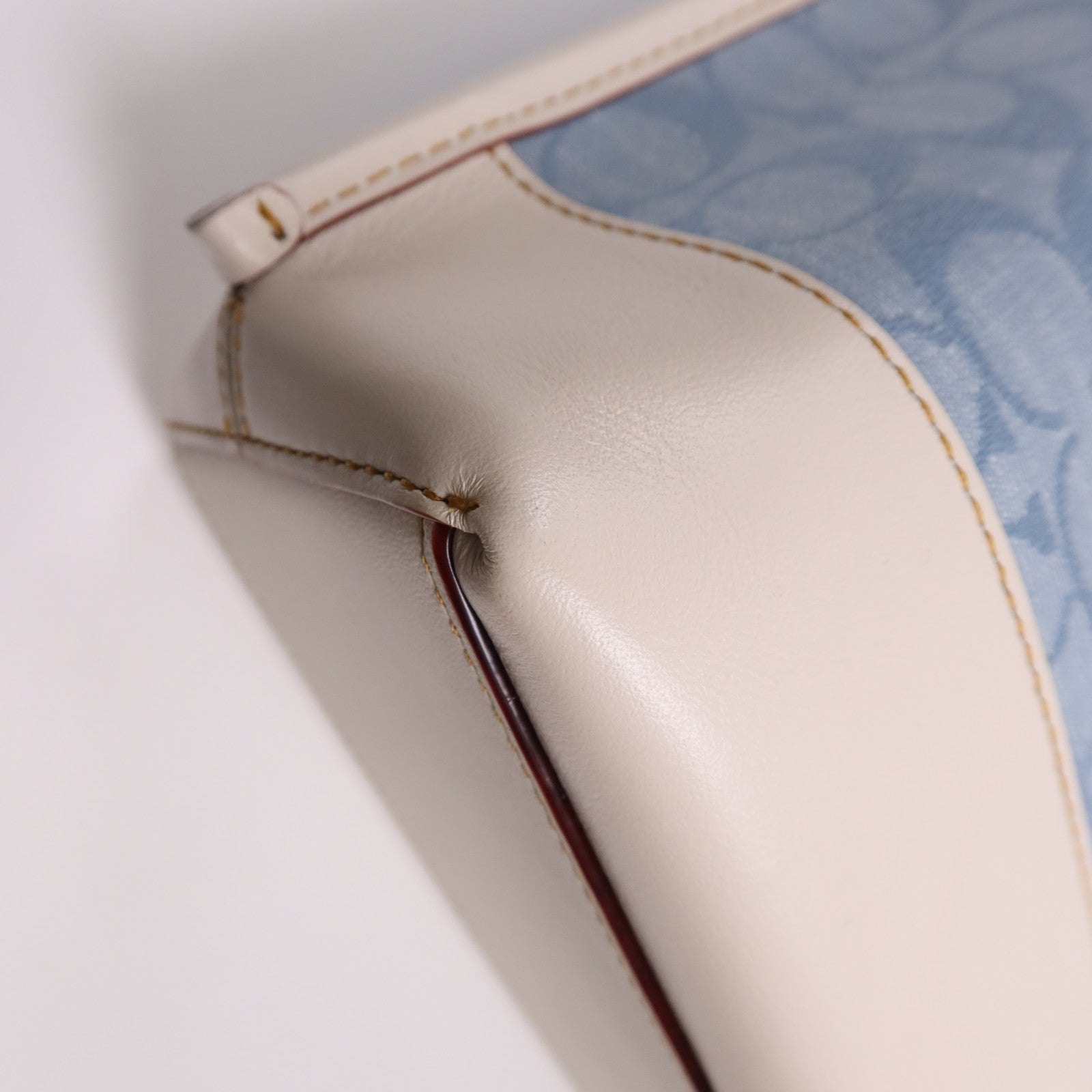 COACH 帆布/皮革2 Way Shoulder Bag金扣手挽肩背兩用袋