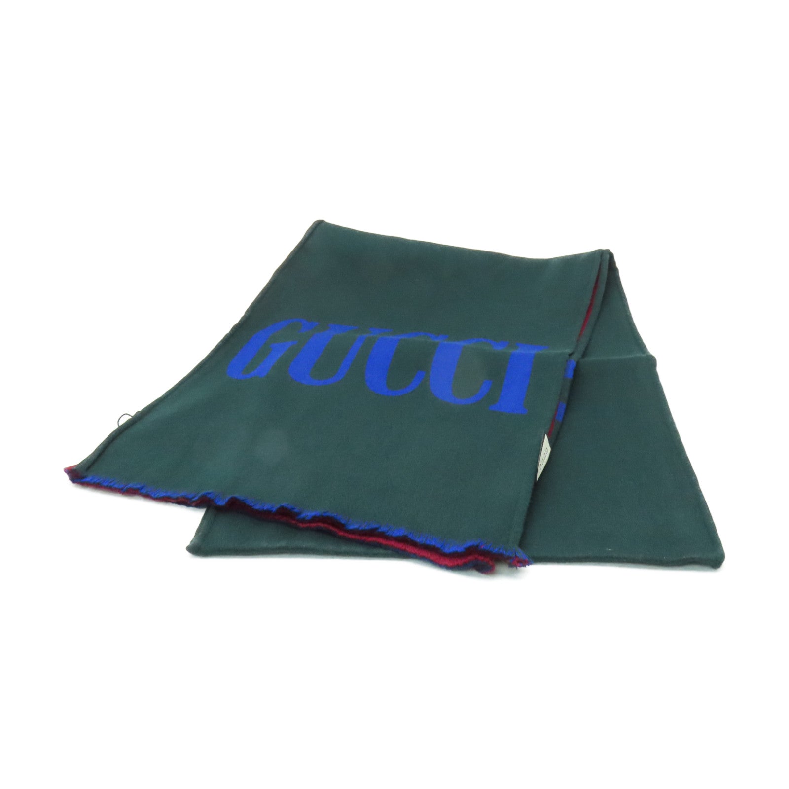 GUCCI 【激減優惠】羊毛/絲質Scarf 35x180cm頸巾綠色/藍色紅色