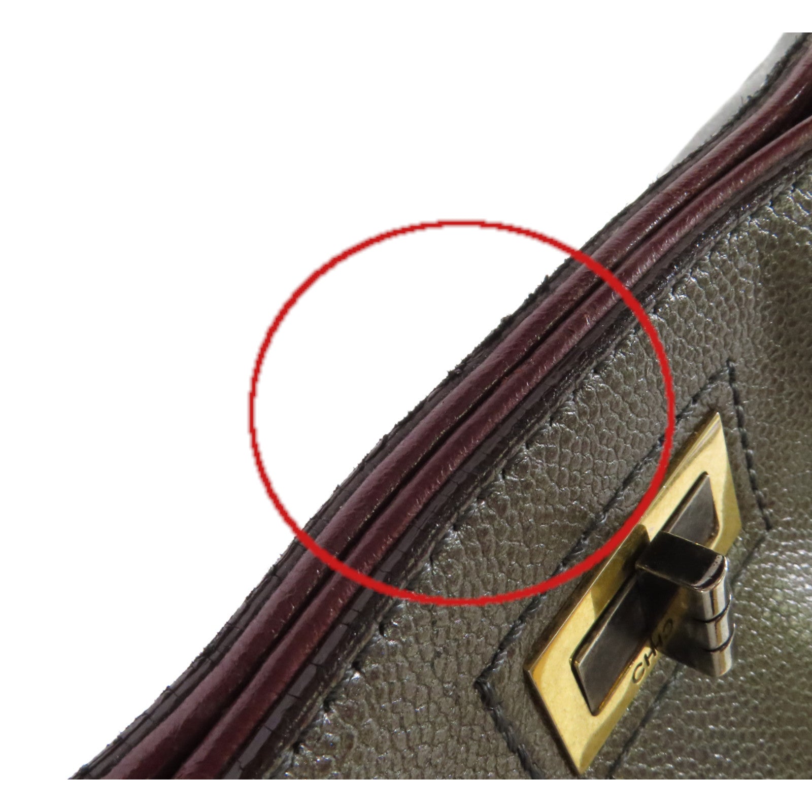 CHANEL 【激減優惠】Caviar皮革2Way Chain Shoulder Bag鏈帶手挽肩背兩用袋灰色