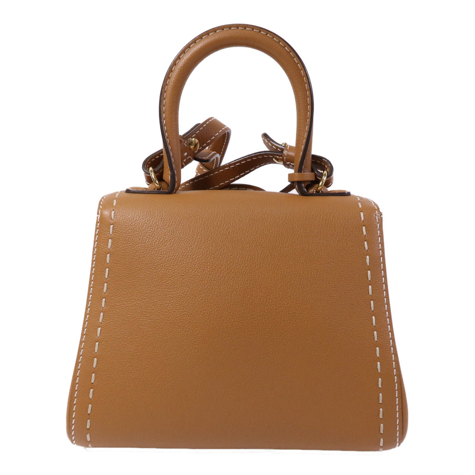 Delvaux 牛皮皮革Mini Brillant金扣手挽肩背兩用袋