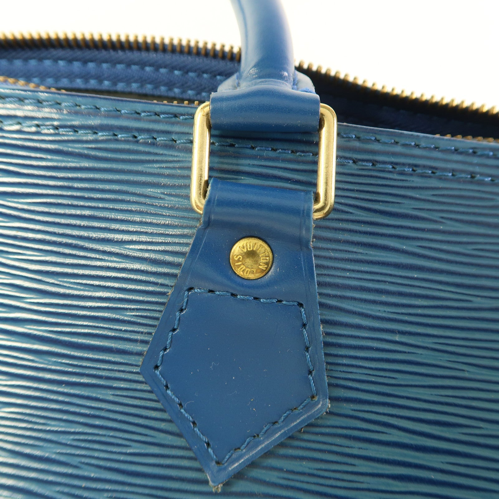 LOUIS VUITTON LV GHW Speedy 30 Handbag M43005 Epi Blue