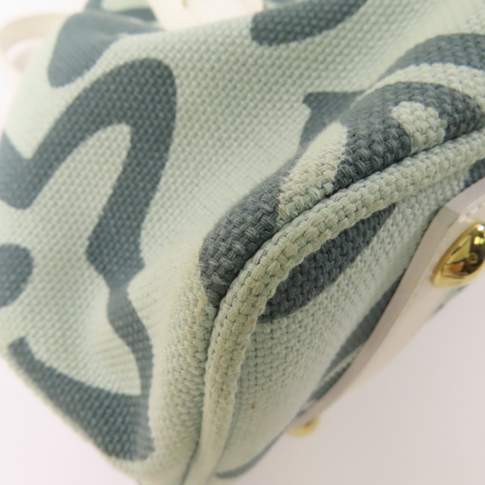 LOUIS VUITTON 帆布/皮革Tahitienne PM金扣肩背袋