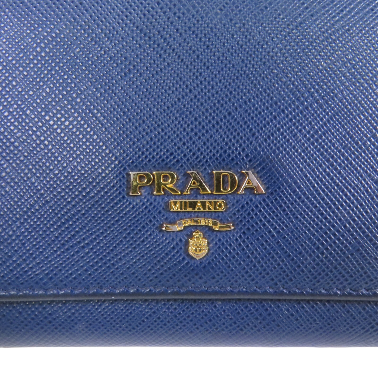 PRADA Saffiano皮革Long Wallet金扣長錢包