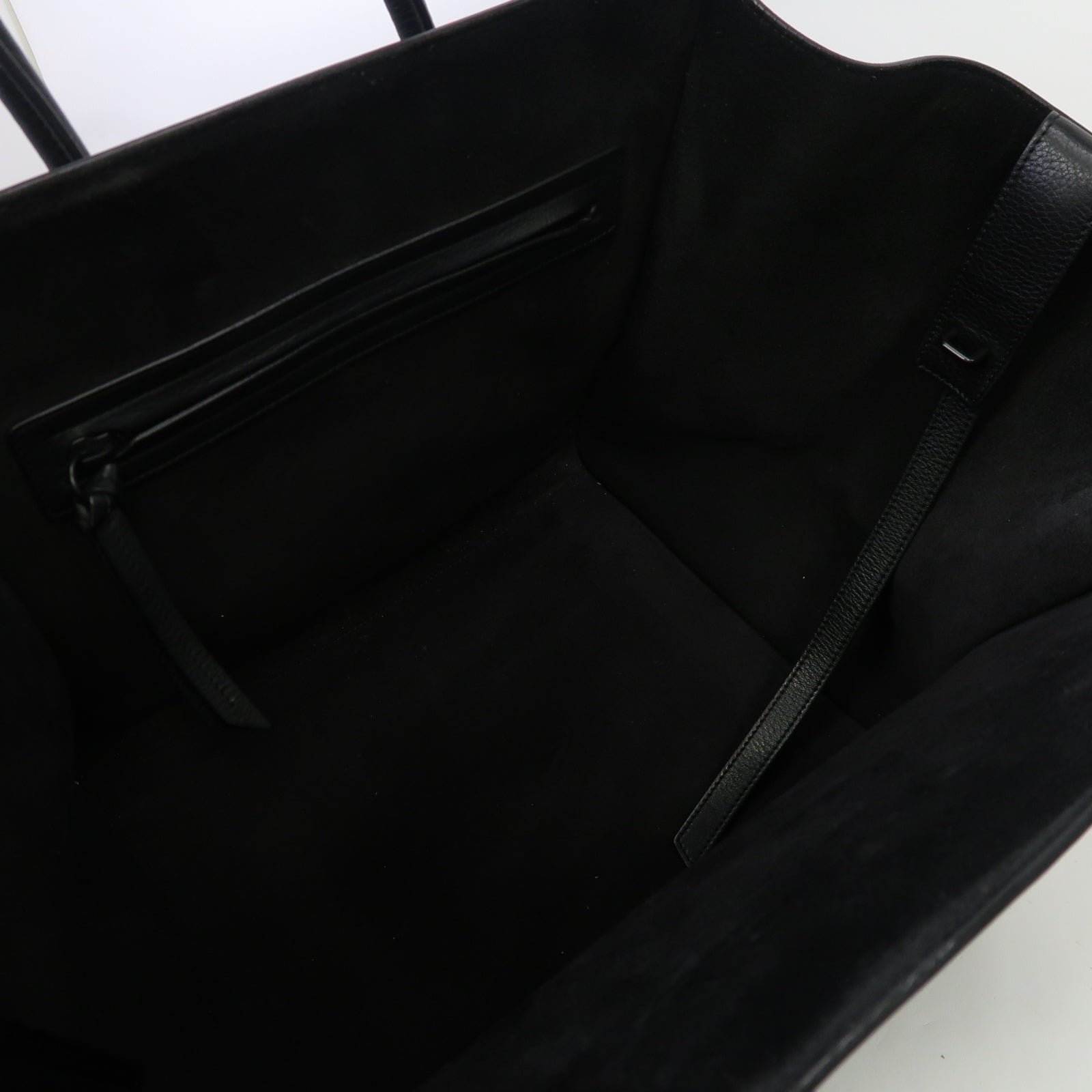 CELINE 牛皮皮革Luggage Phantom手挽袋黑色