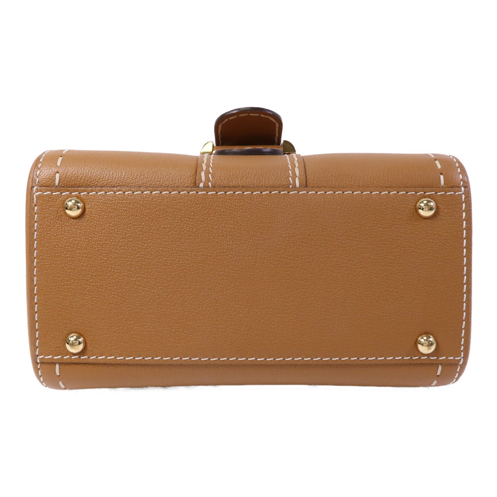 Delvaux 牛皮皮革Mini Brillant金扣手挽肩背兩用袋