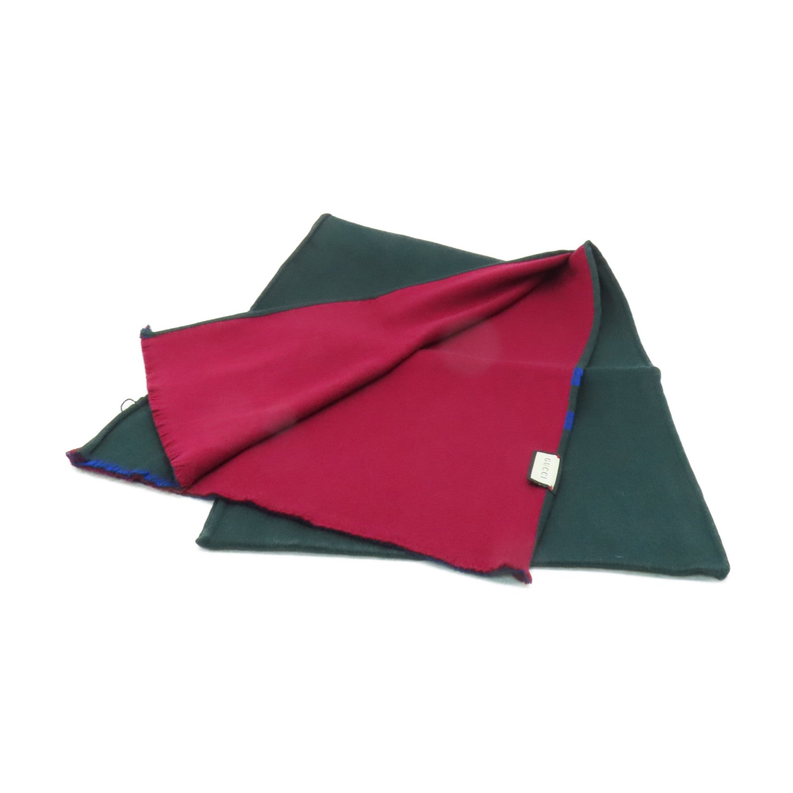 GUCCI 【激減優惠】羊毛/絲質Scarf 35x180cm頸巾綠色/藍色紅色