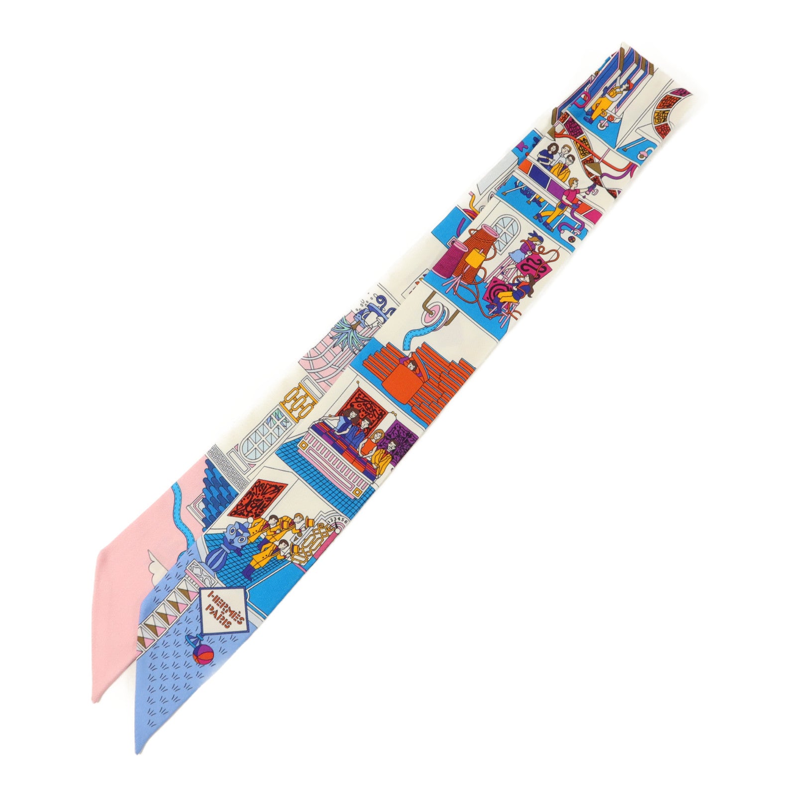 HERMES 絲質Twilly絲巾