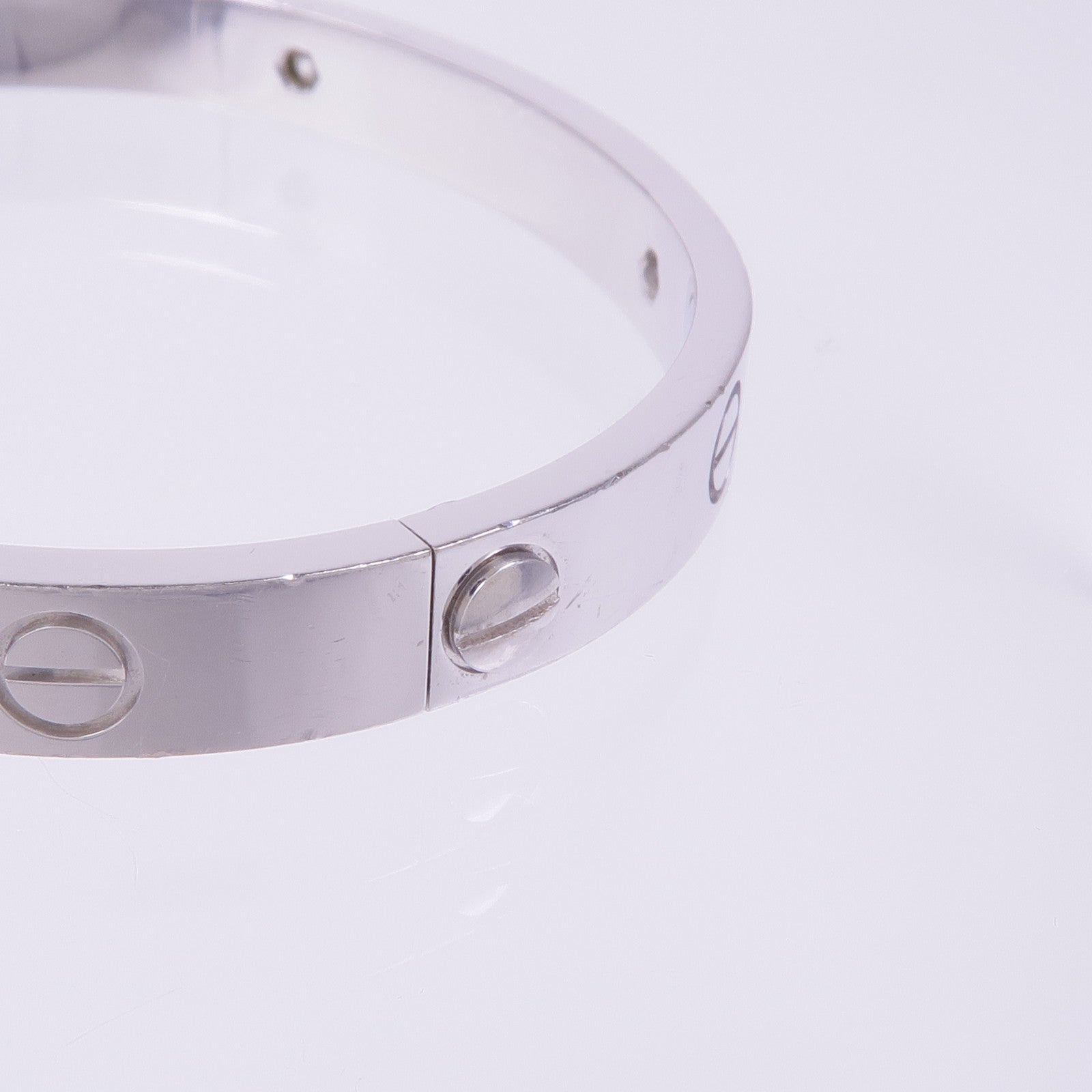 CARTIER 18K白金Love Bracelet 4D手鐲Cartier#16