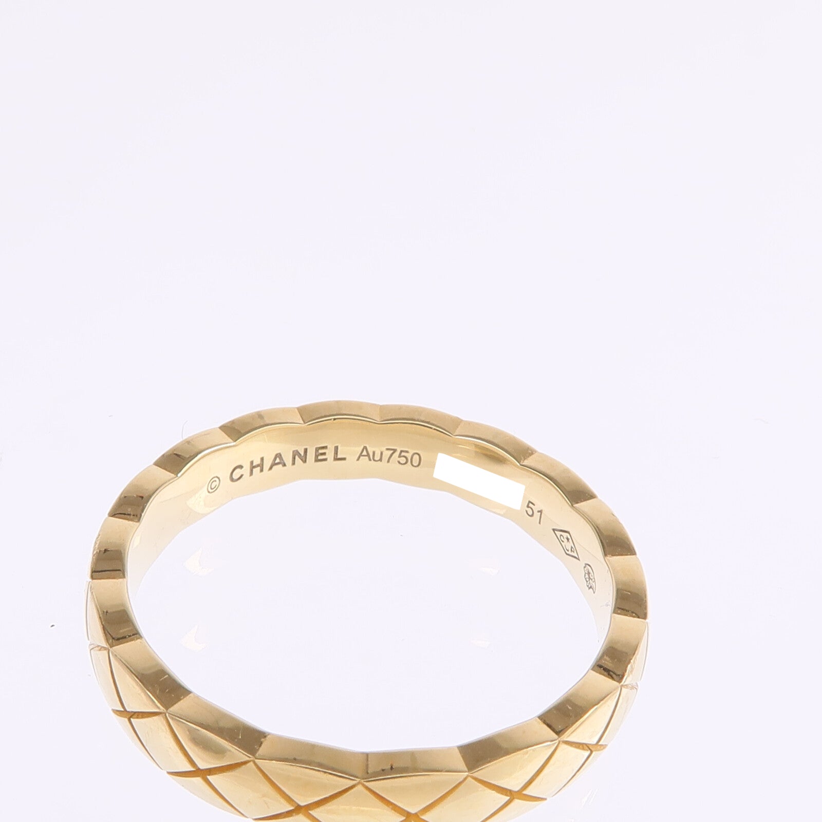 CHANEL 18K黃金Coco Crush Mini Ring戒指Chanel#51/US#5.5