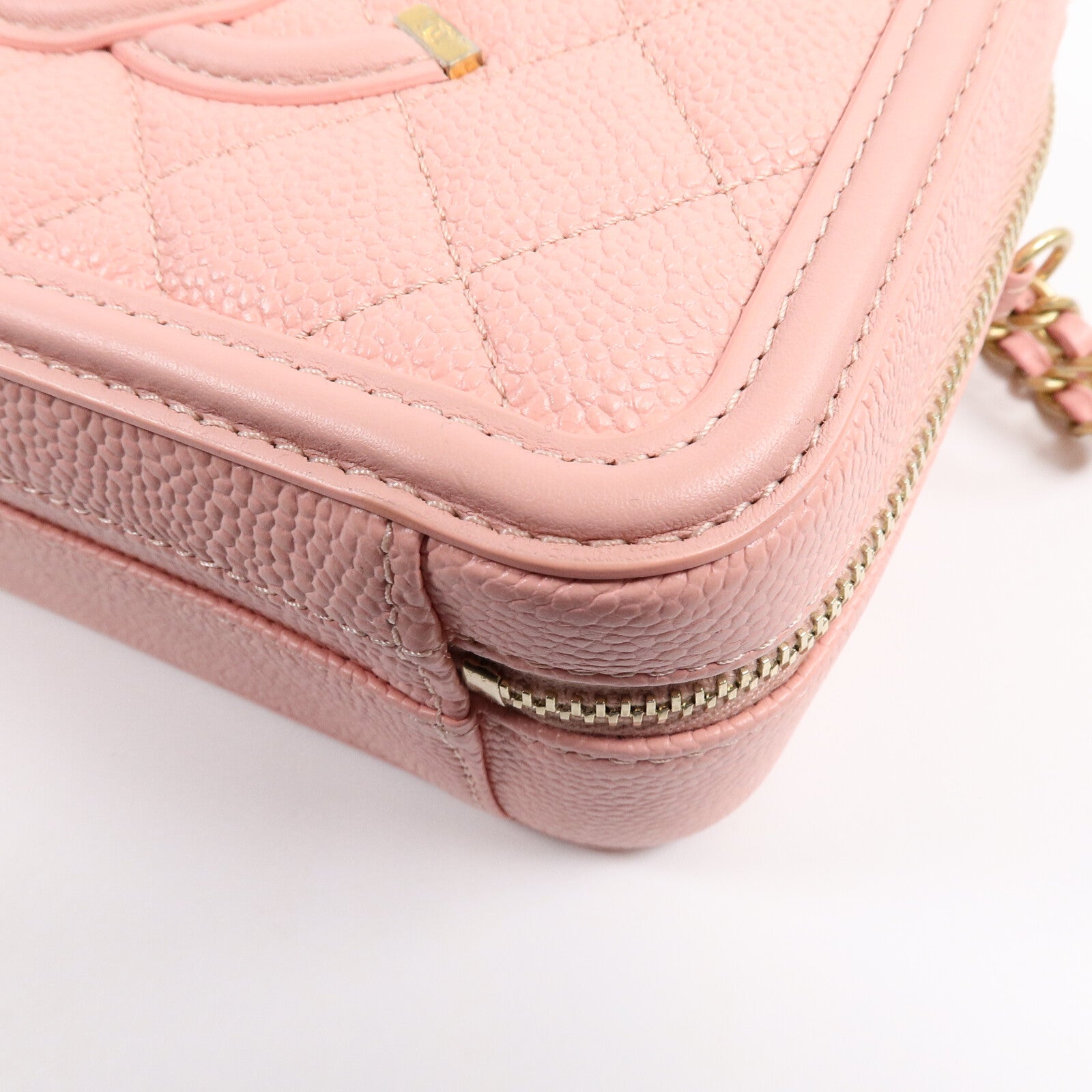 CHANEL 牛皮皮革Vanity Case手挽肩背兩用袋