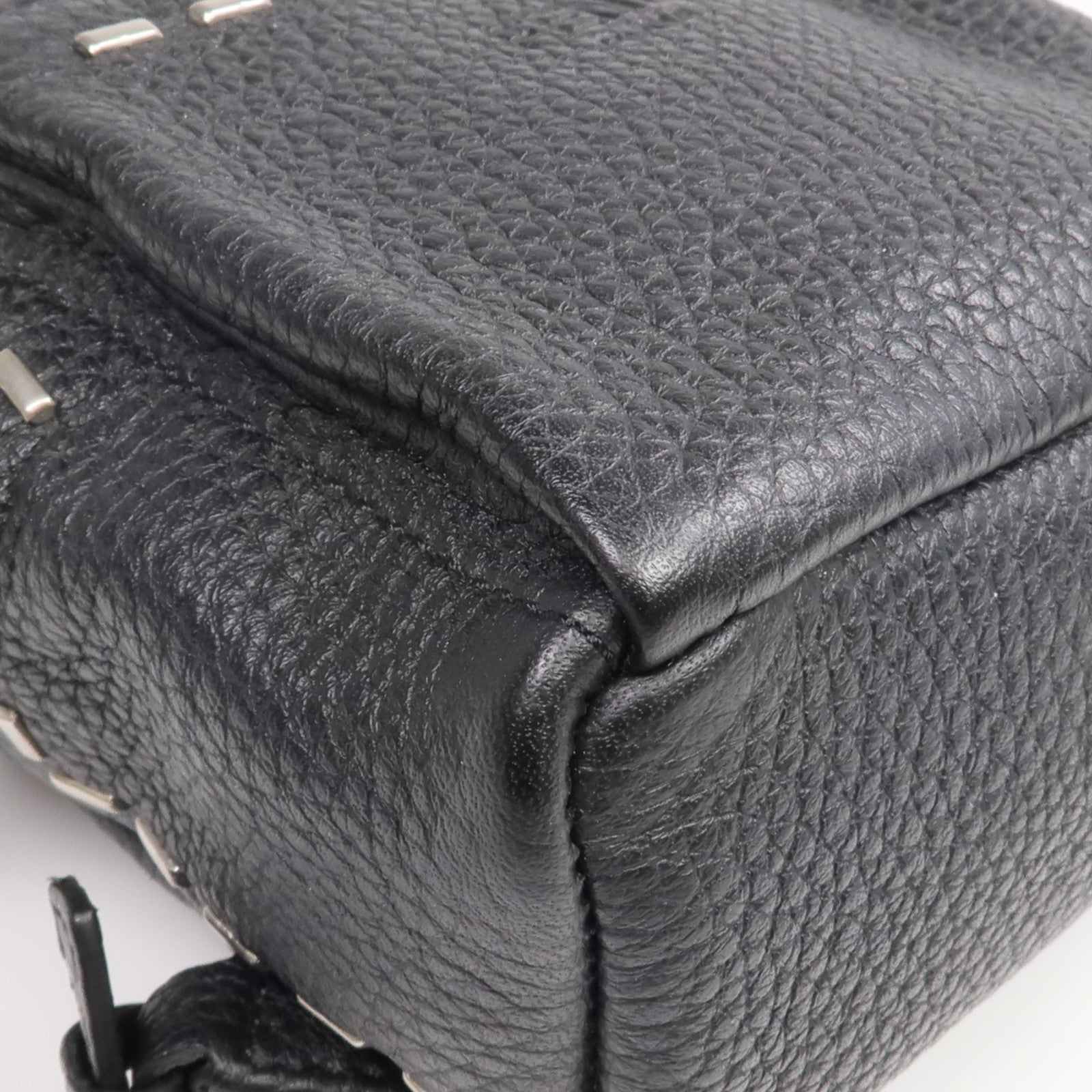 FENDI 牛皮皮革Roman Selleria Backpack Charm/Key Ring銀扣掛飾/鎖匙扣