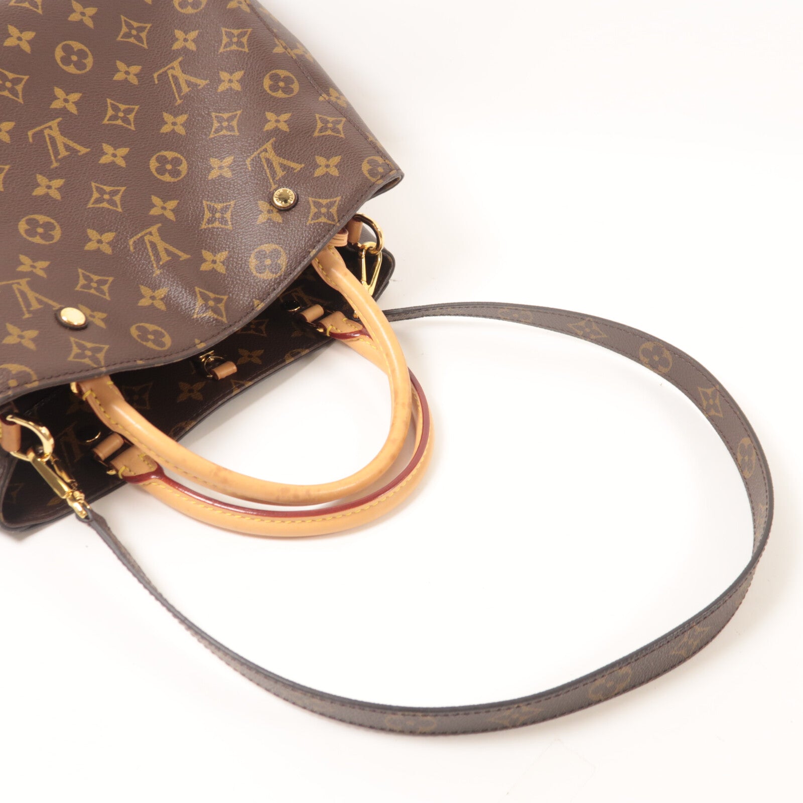 LOUIS VUITTON Monogram Montaigne MM手挽肩背兩用袋