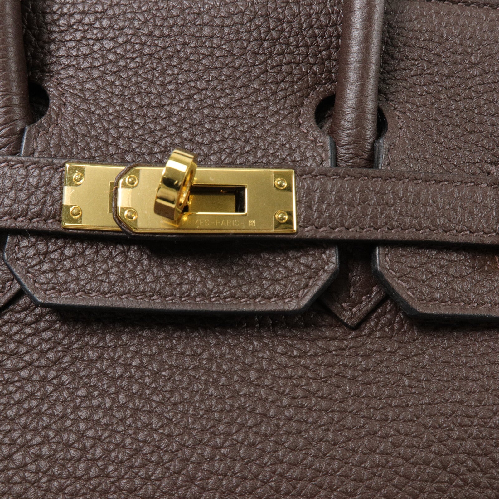 HERMES Togo皮革Birkin 25手挽袋Chocolate