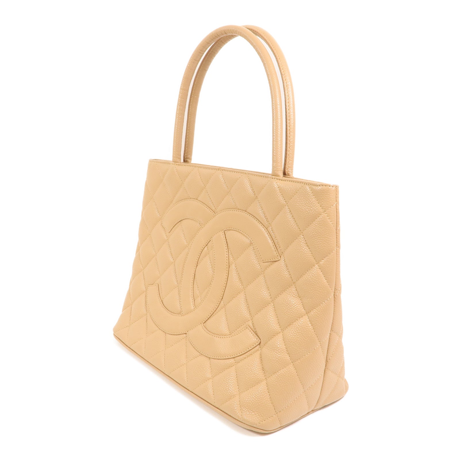 CHANEL 牛皮皮革Vintage Handbag金扣手挽袋