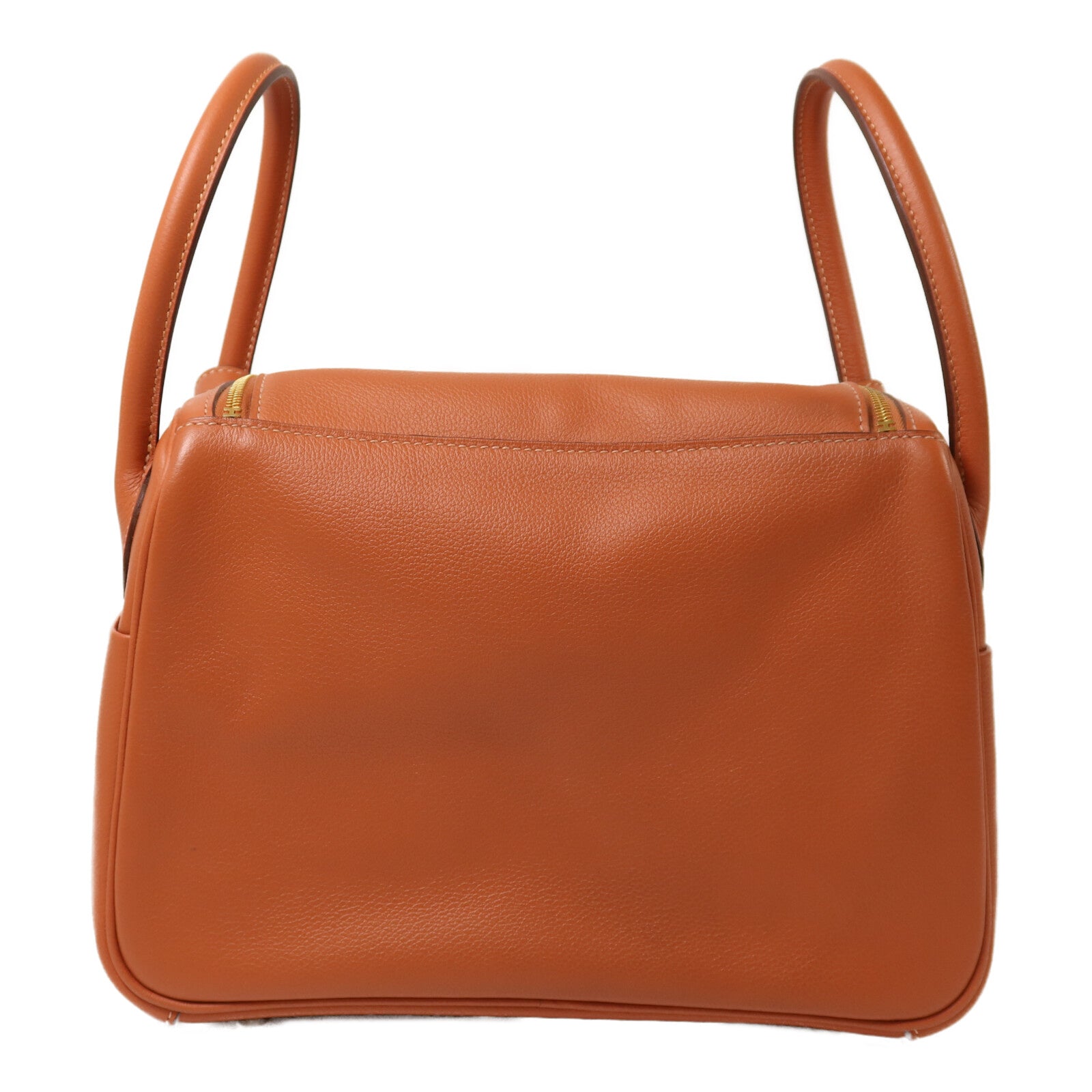 HERMES Evercolor皮革Lindy 26金扣手挽肩背兩用袋Cuivre