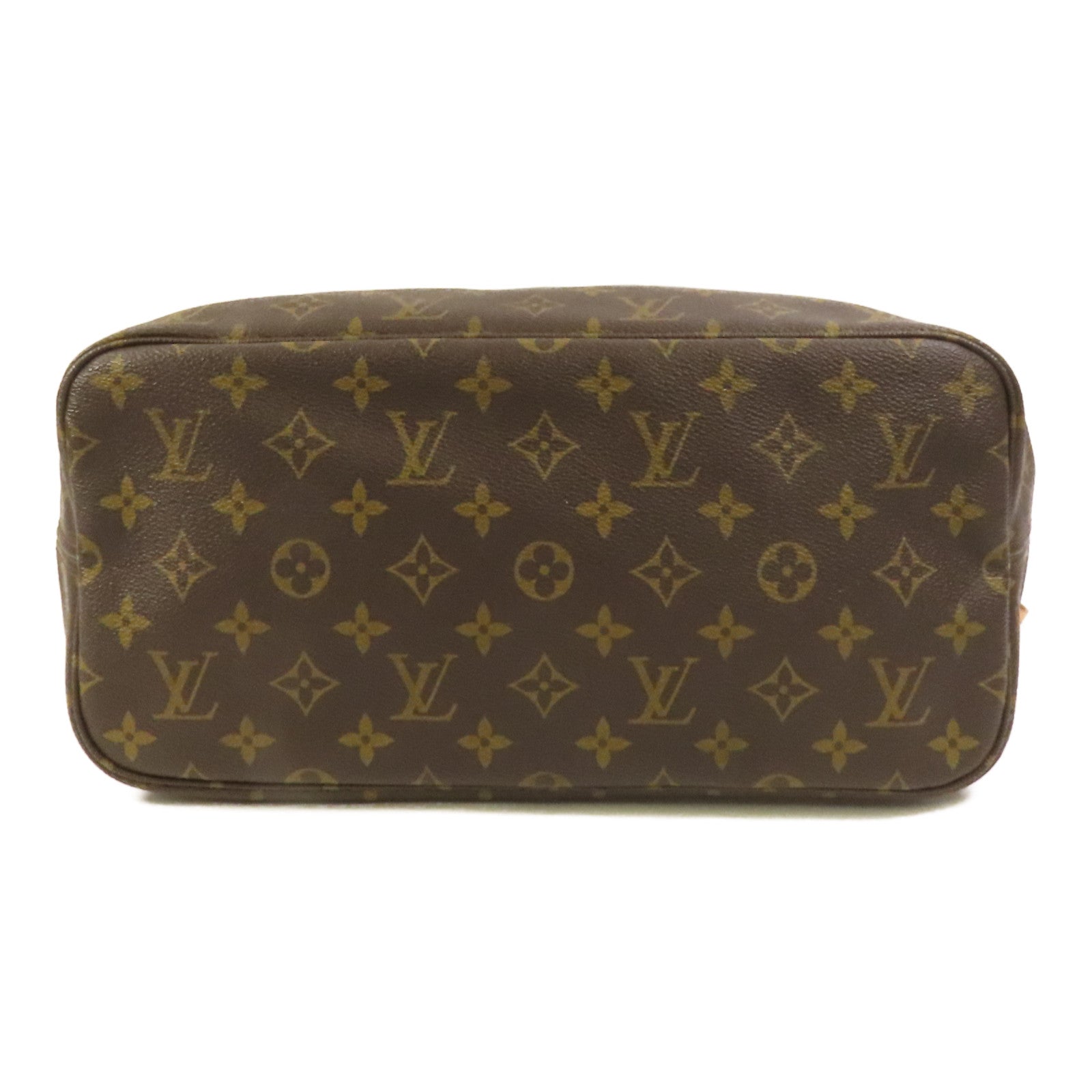 LOUIS VUITTON Monogram Neverfull MM金扣手挽袋