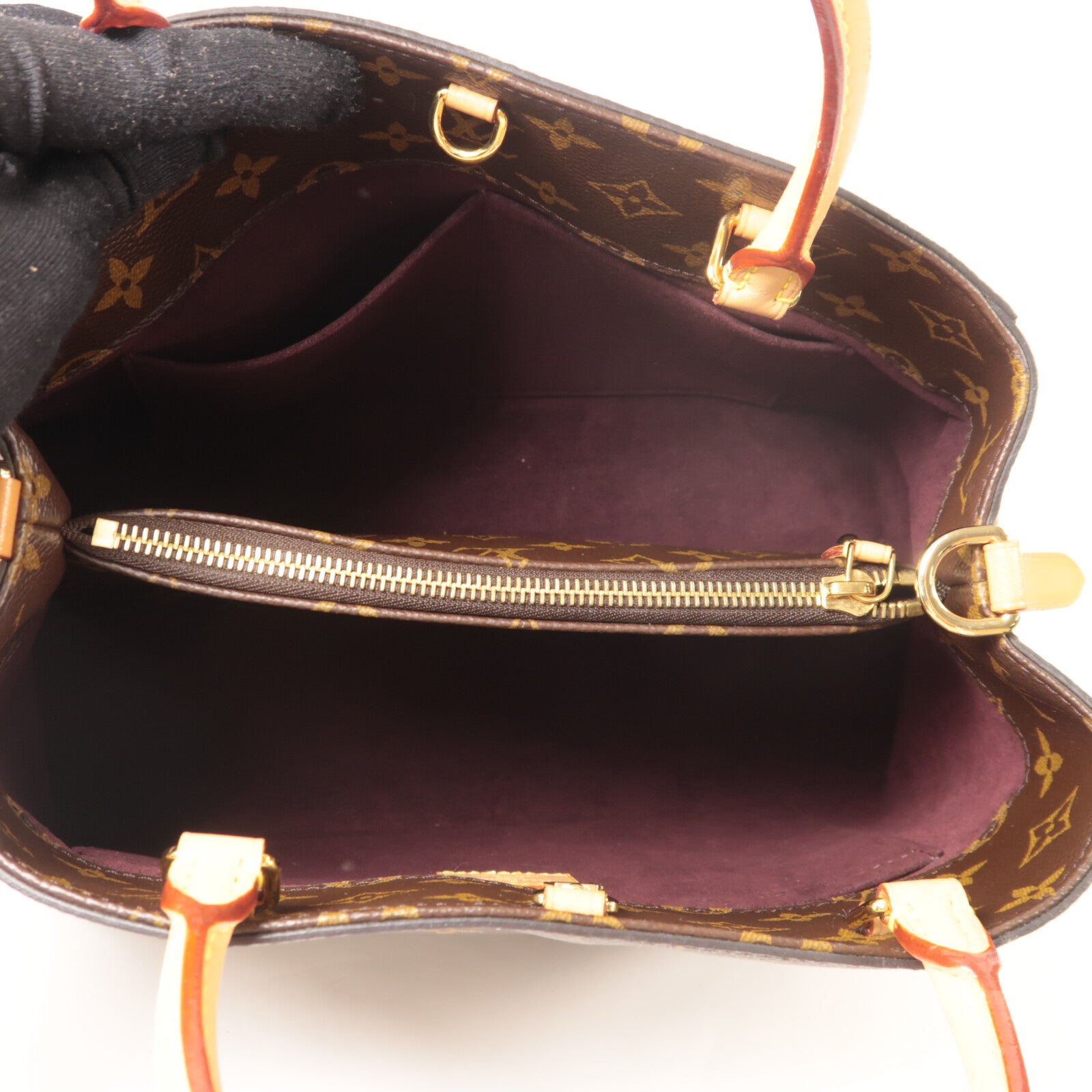 LOUIS VUITTON Monogram Montaigne MM手挽肩背兩用袋