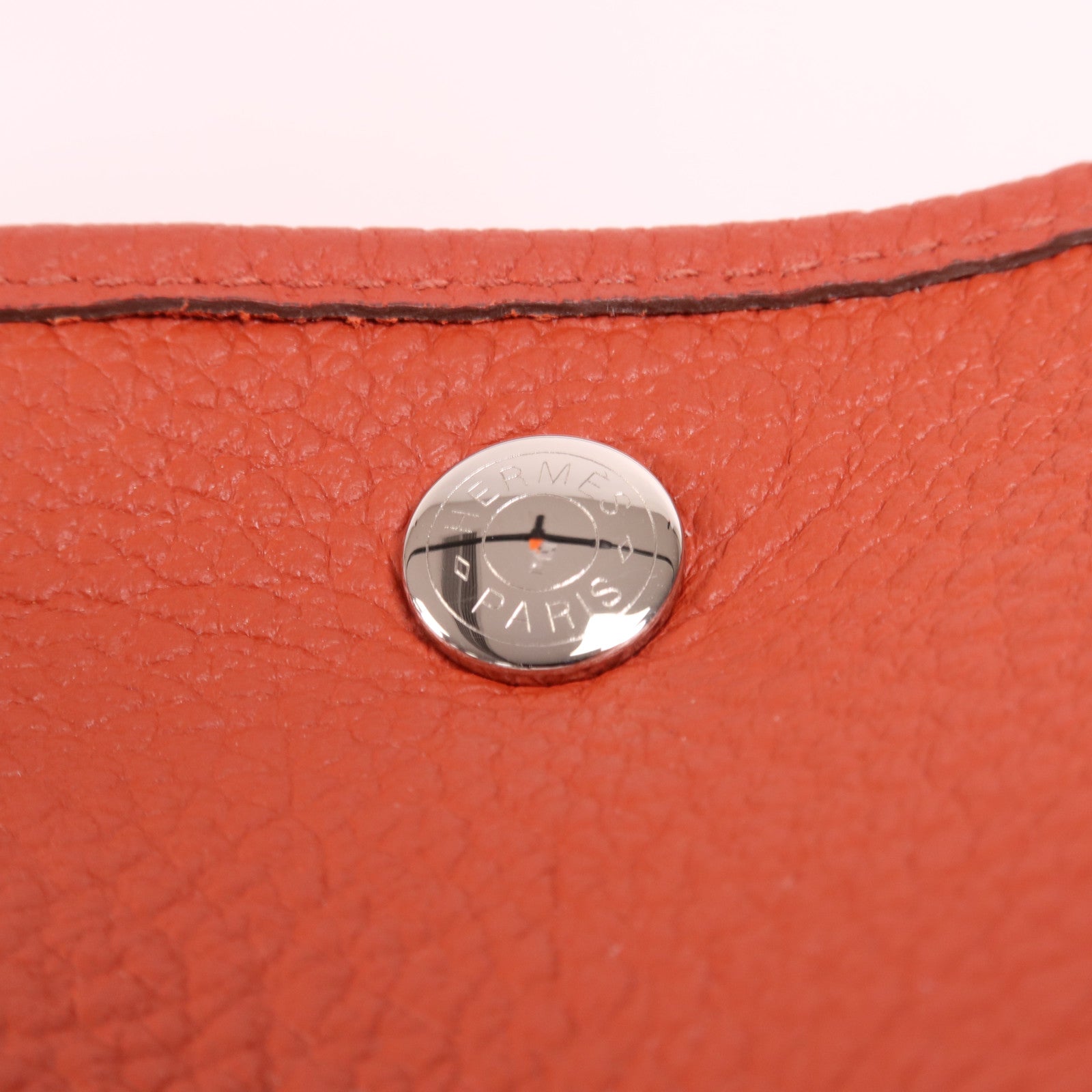 HERMES Negonda皮革Garden Party PM銀扣手挽袋