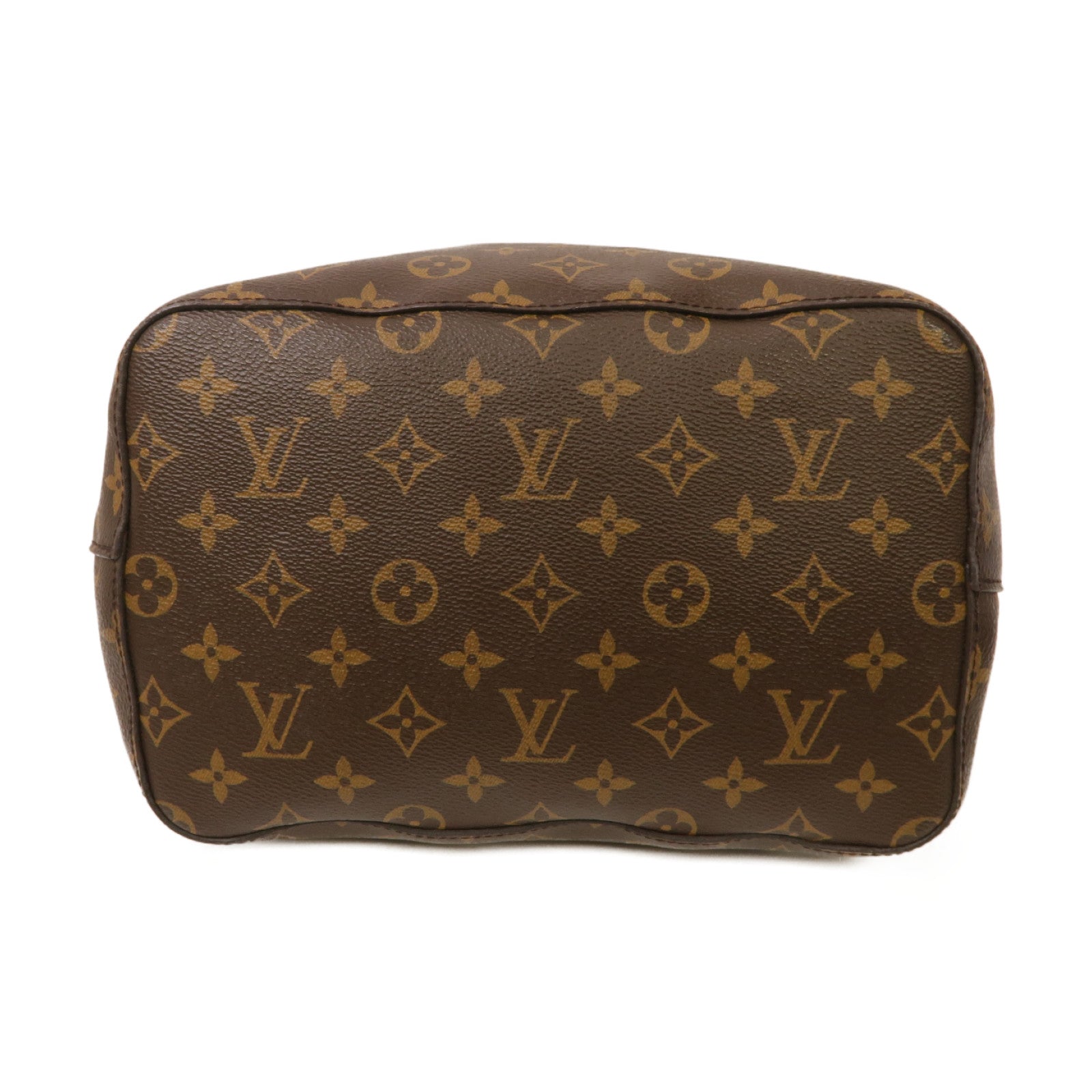 LOUIS VUITTON Monogram Neo Noe金扣肩背袋棕色/紅色