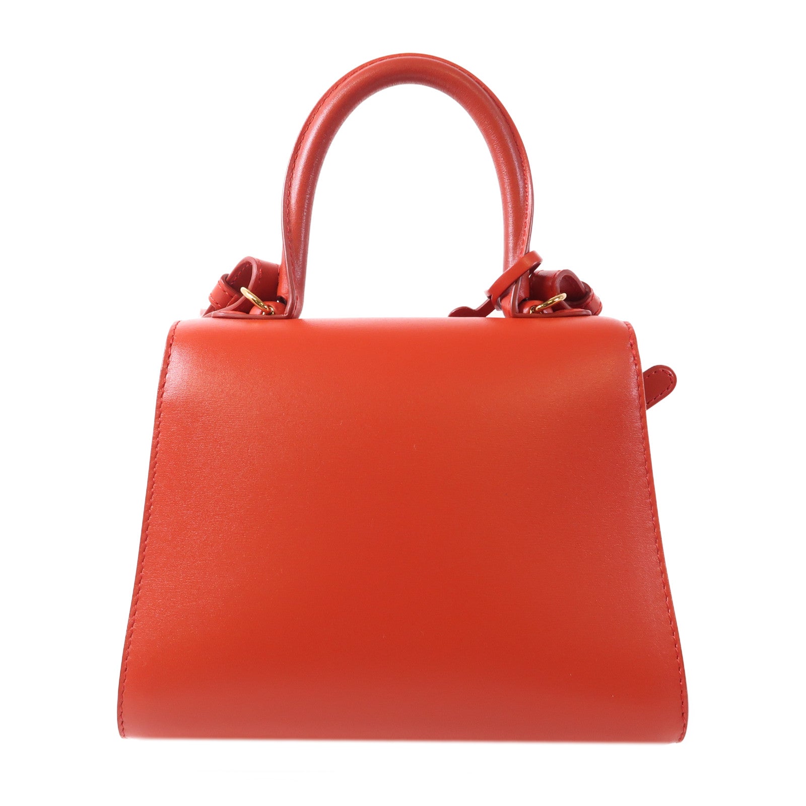 Delvaux 牛皮皮革Brillant Mini金扣手挽肩背兩用袋