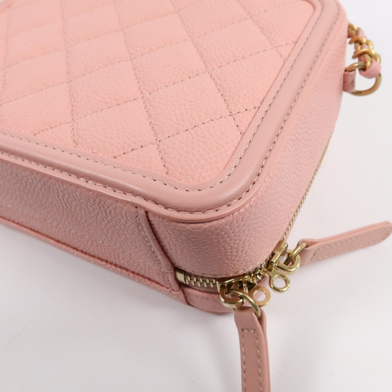 CHANEL 牛皮皮革Vanity Case手挽肩背兩用袋