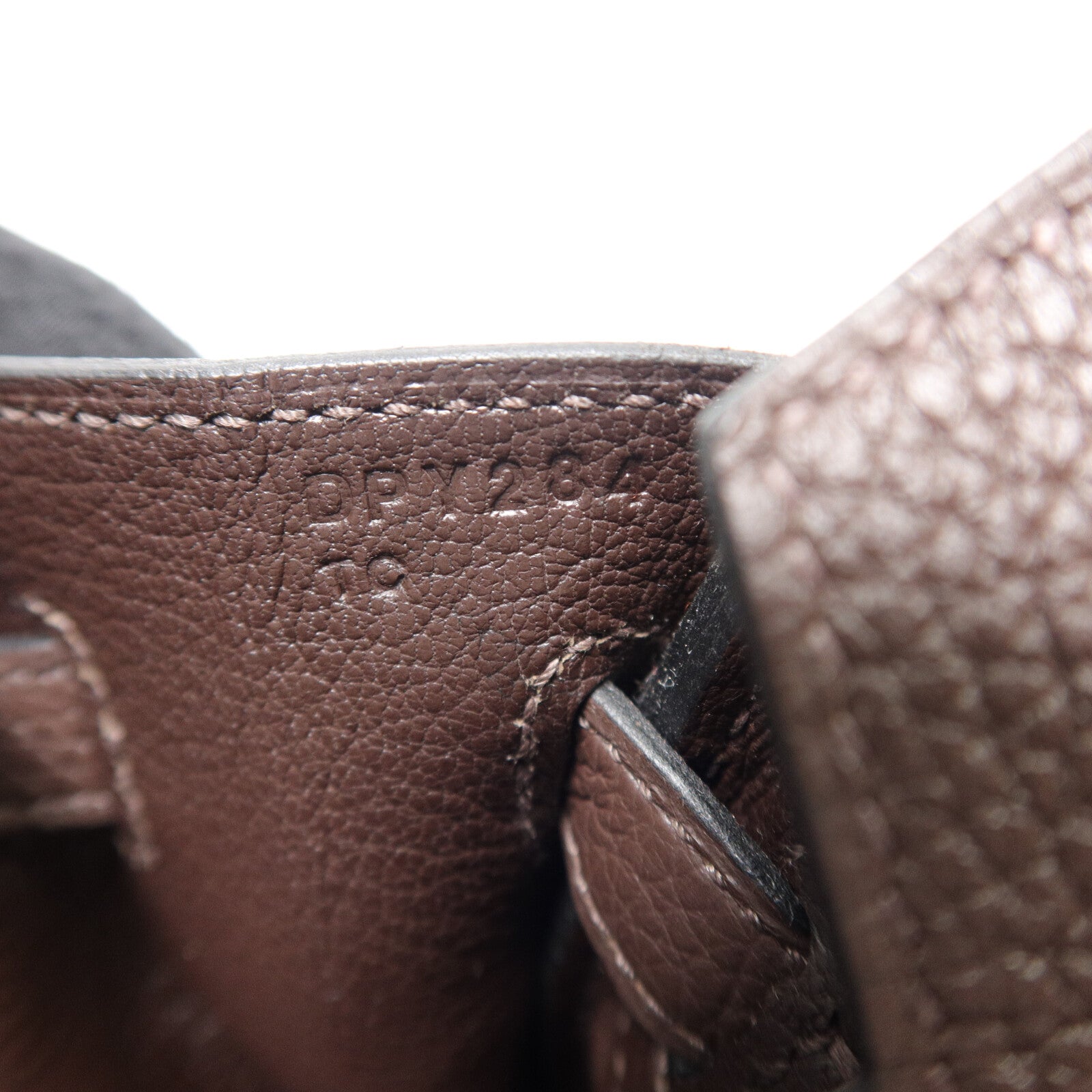 HERMES Togo皮革Birkin 25手挽袋Chocolate