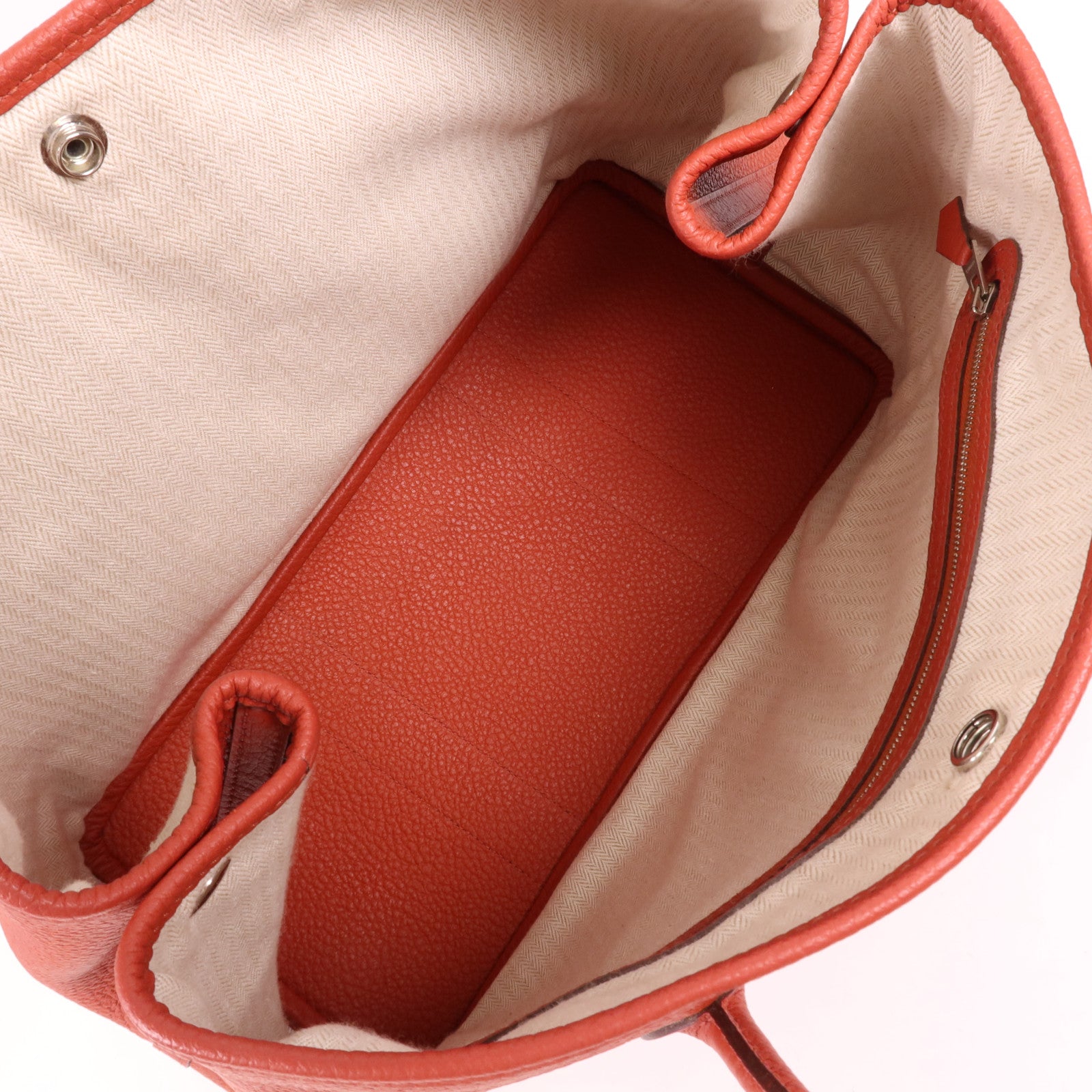 HERMES Negonda皮革Garden Party PM銀扣手挽袋