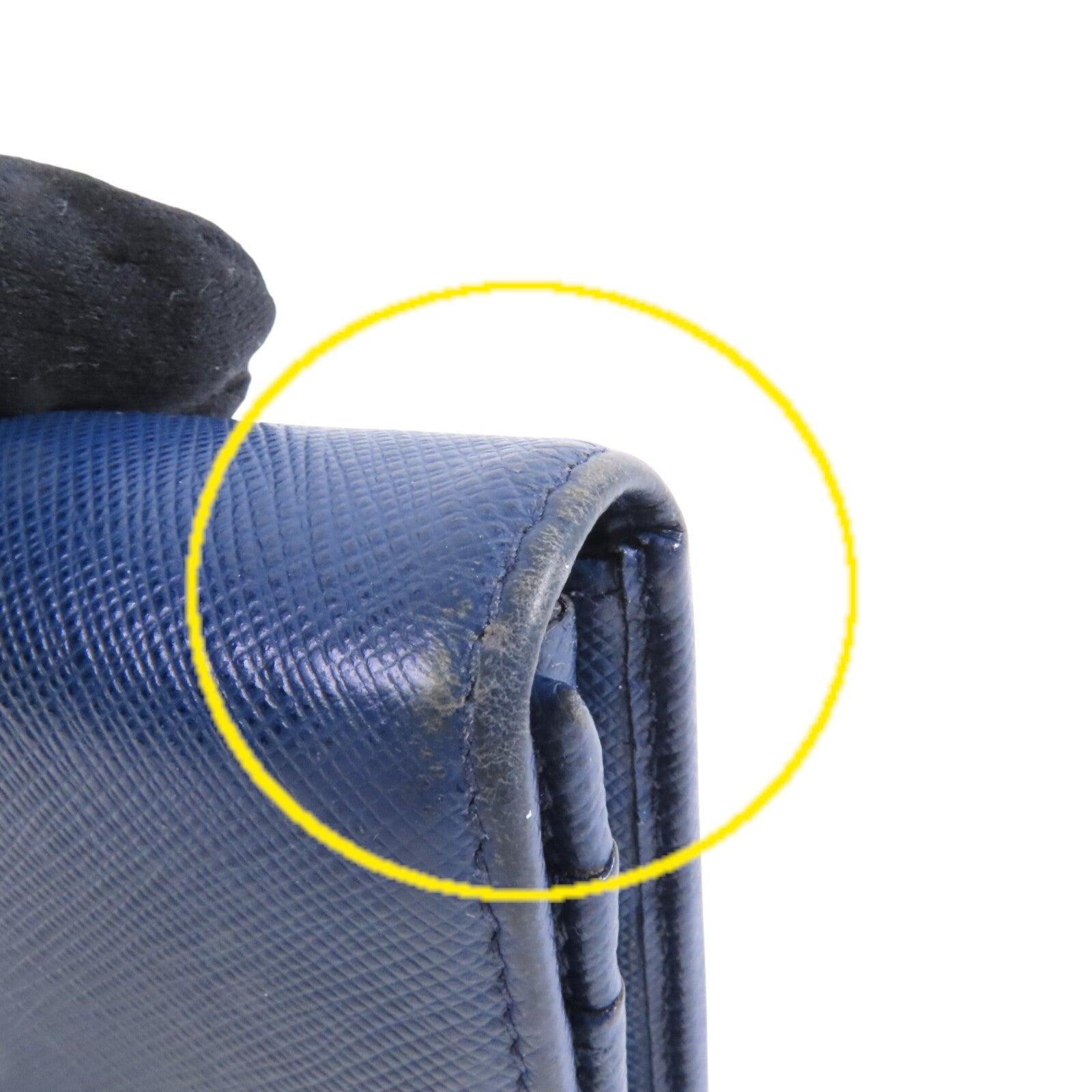 PRADA Saffiano皮革Long Wallet金扣長錢包