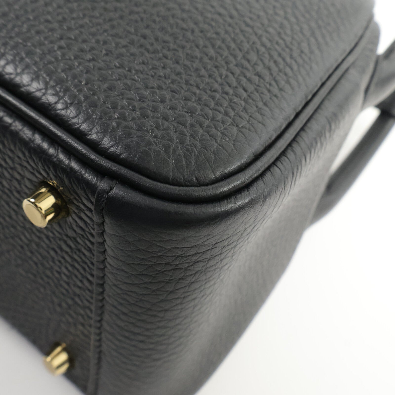 HERMES Clemence皮革Mini Lindy手挽肩背兩用袋