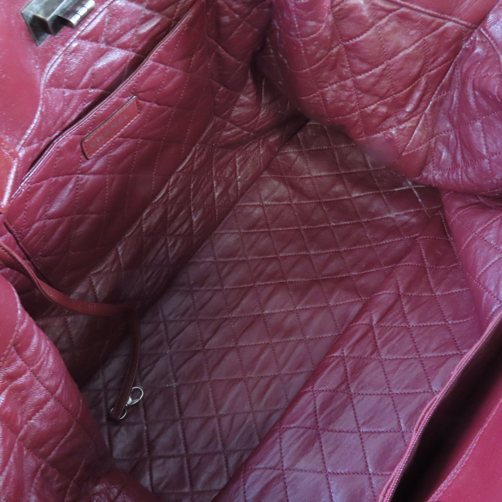 CHANEL 【激減優惠】Caviar皮革2Way Chain Shoulder Bag鏈帶手挽肩背兩用袋灰色