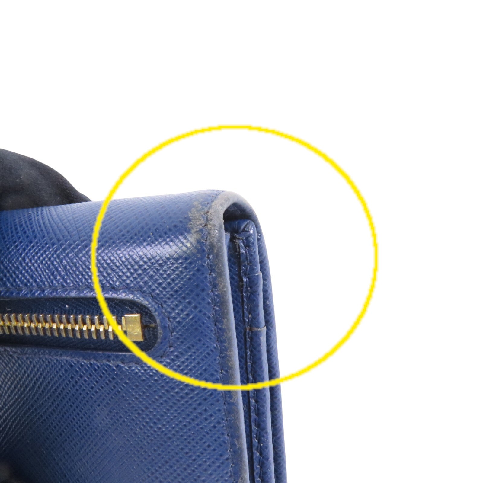 PRADA Saffiano皮革Long Wallet金扣長錢包