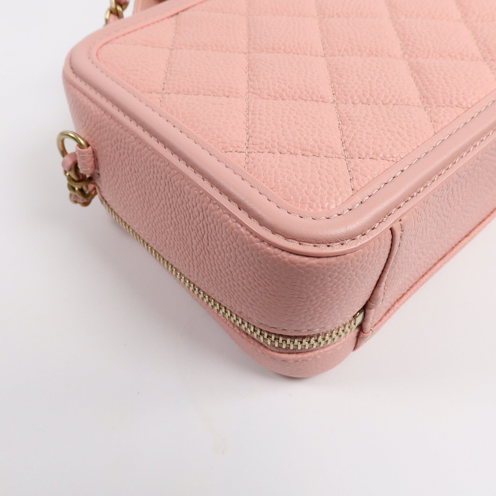 CHANEL 牛皮皮革Vanity Case手挽肩背兩用袋