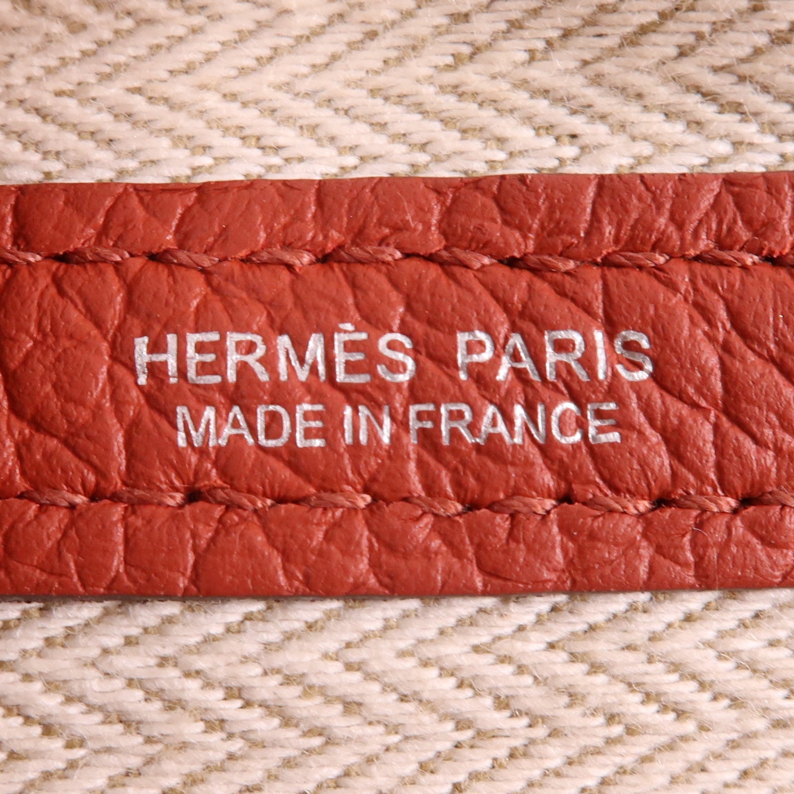 HERMES Negonda皮革Garden Party PM銀扣手挽袋