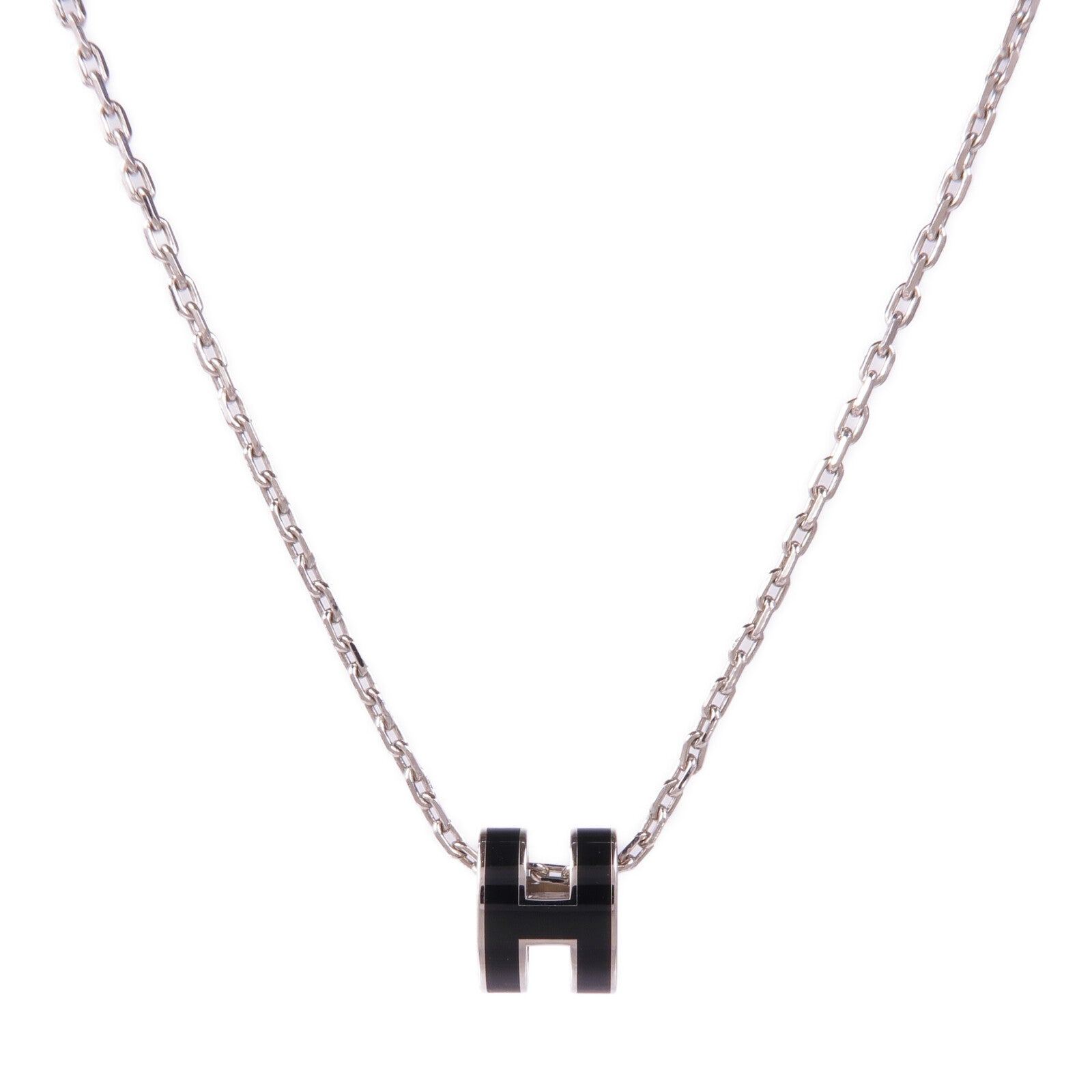 HERMES 金屬Pop H Necklace項鍊Noir