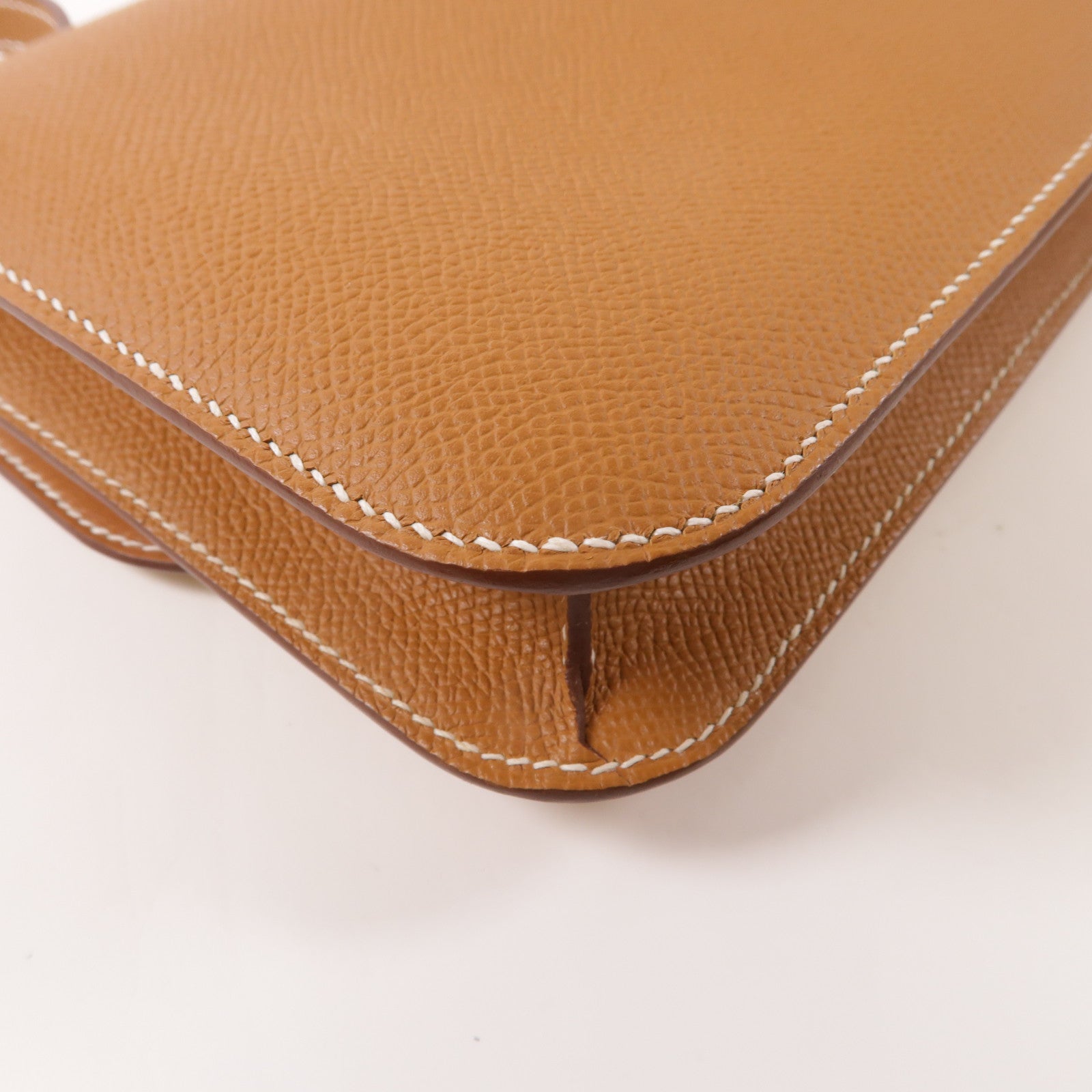 HERMES 【激減優惠】Epsom皮革Constance Elan肩背袋Gold