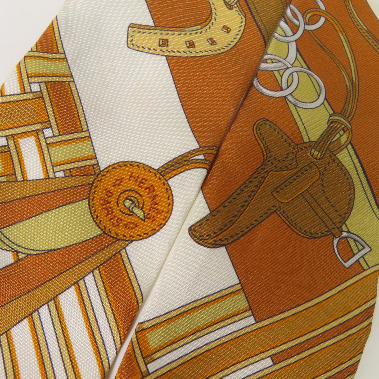 HERMES 絲質Twilly絲巾