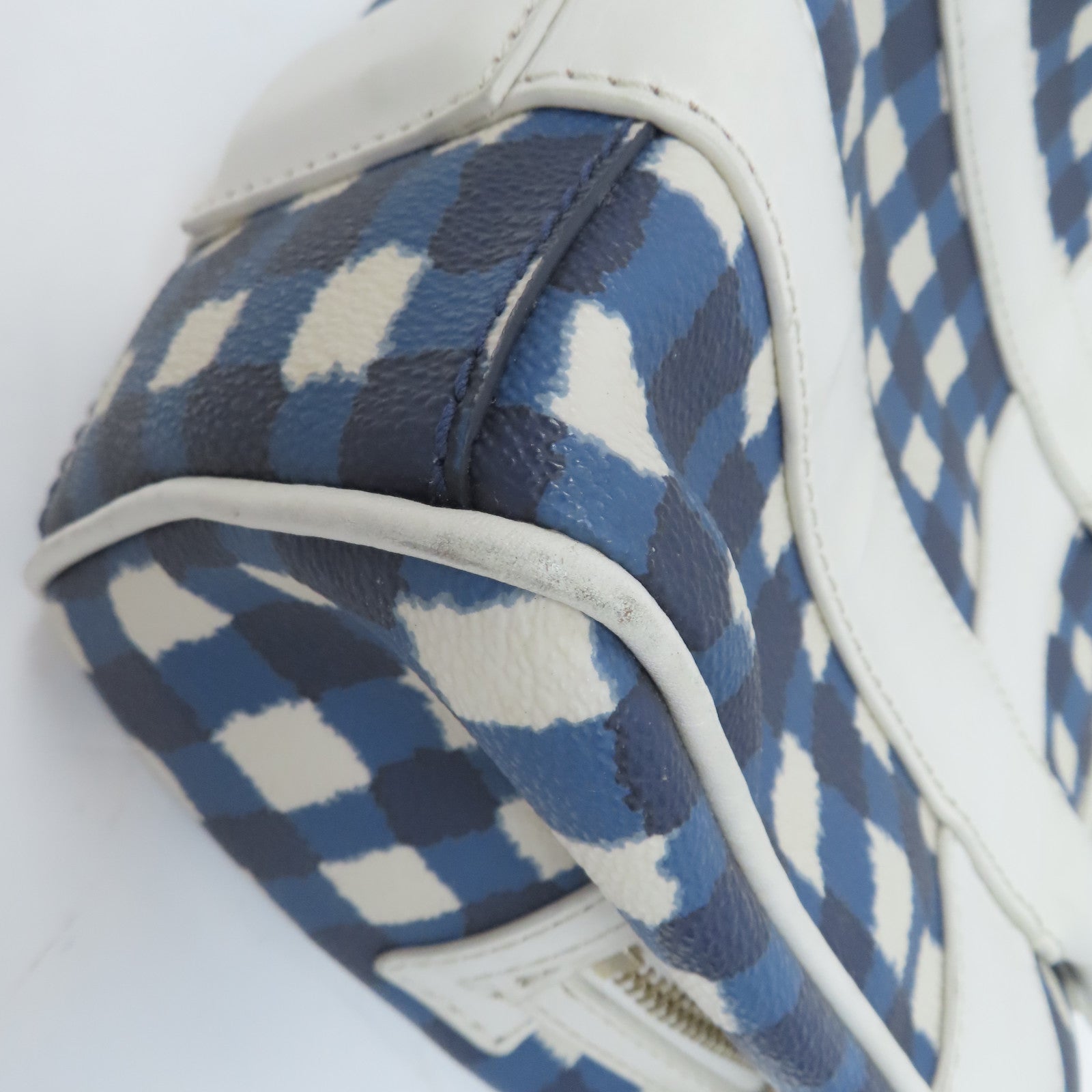 MARC BY MARC JACOBS 【激減優惠】牛皮皮革Chain Shoulder金扣手挽肩背兩用袋藍色/白色