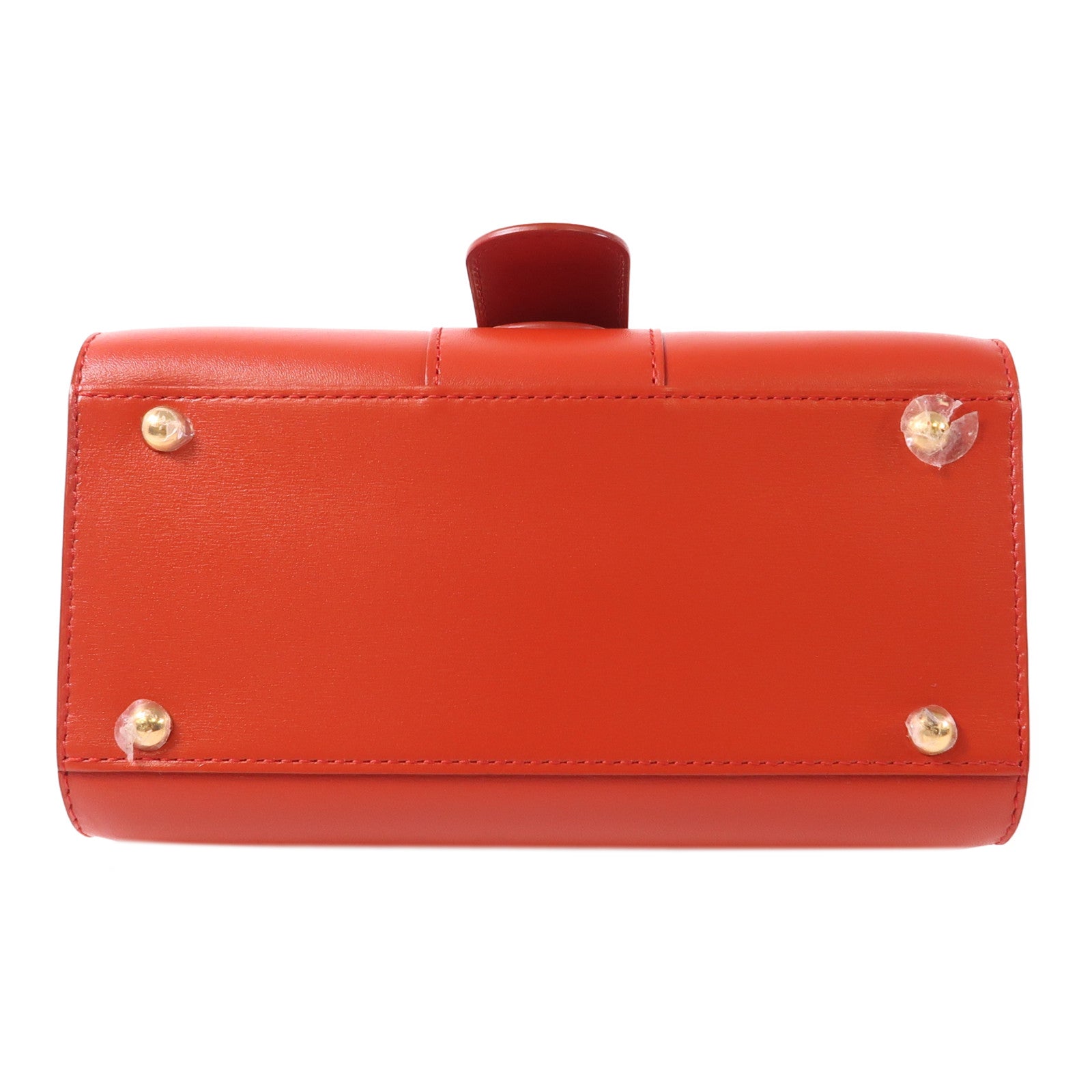 Delvaux 牛皮皮革Brillant Mini金扣手挽肩背兩用袋