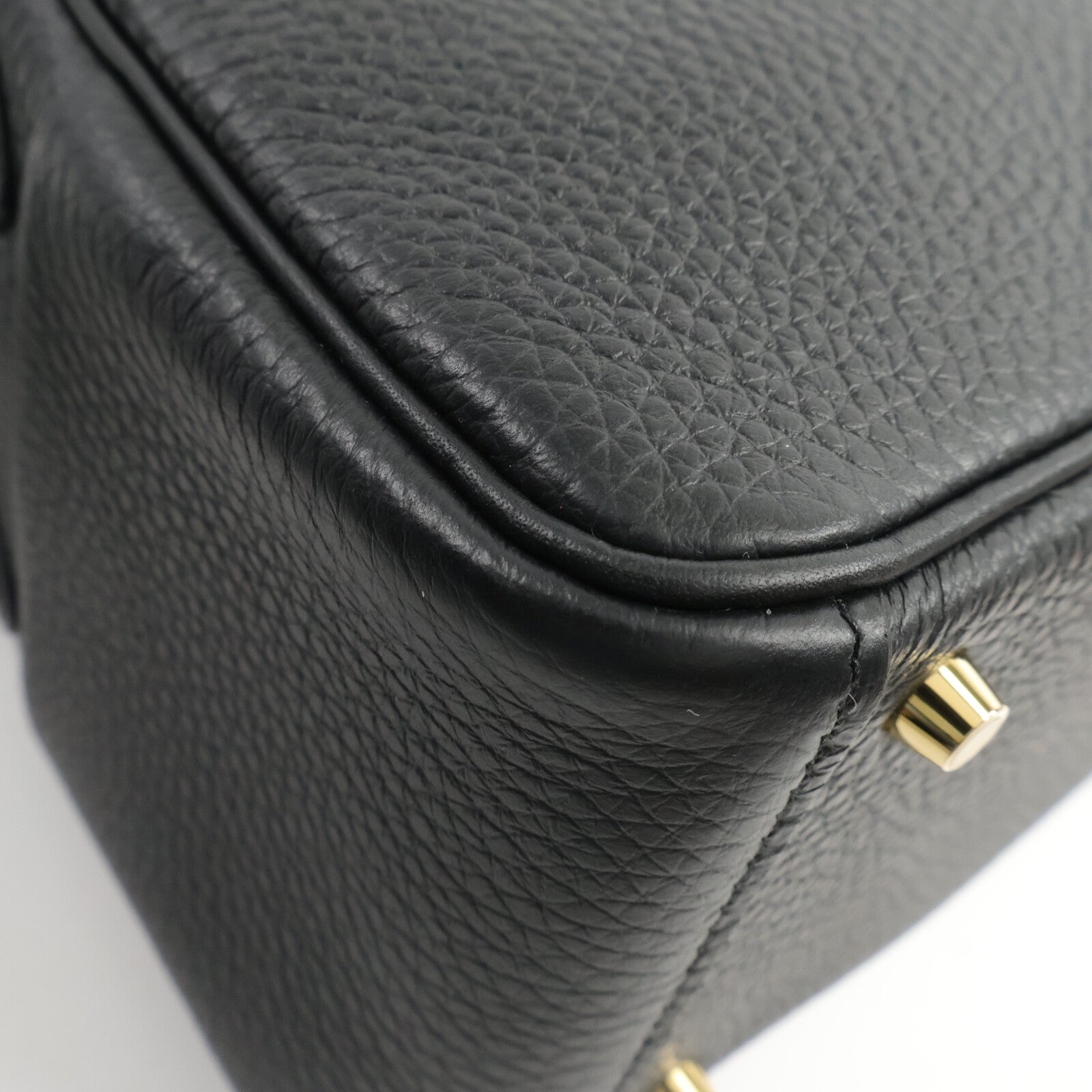HERMES Clemence皮革Mini Lindy手挽肩背兩用袋