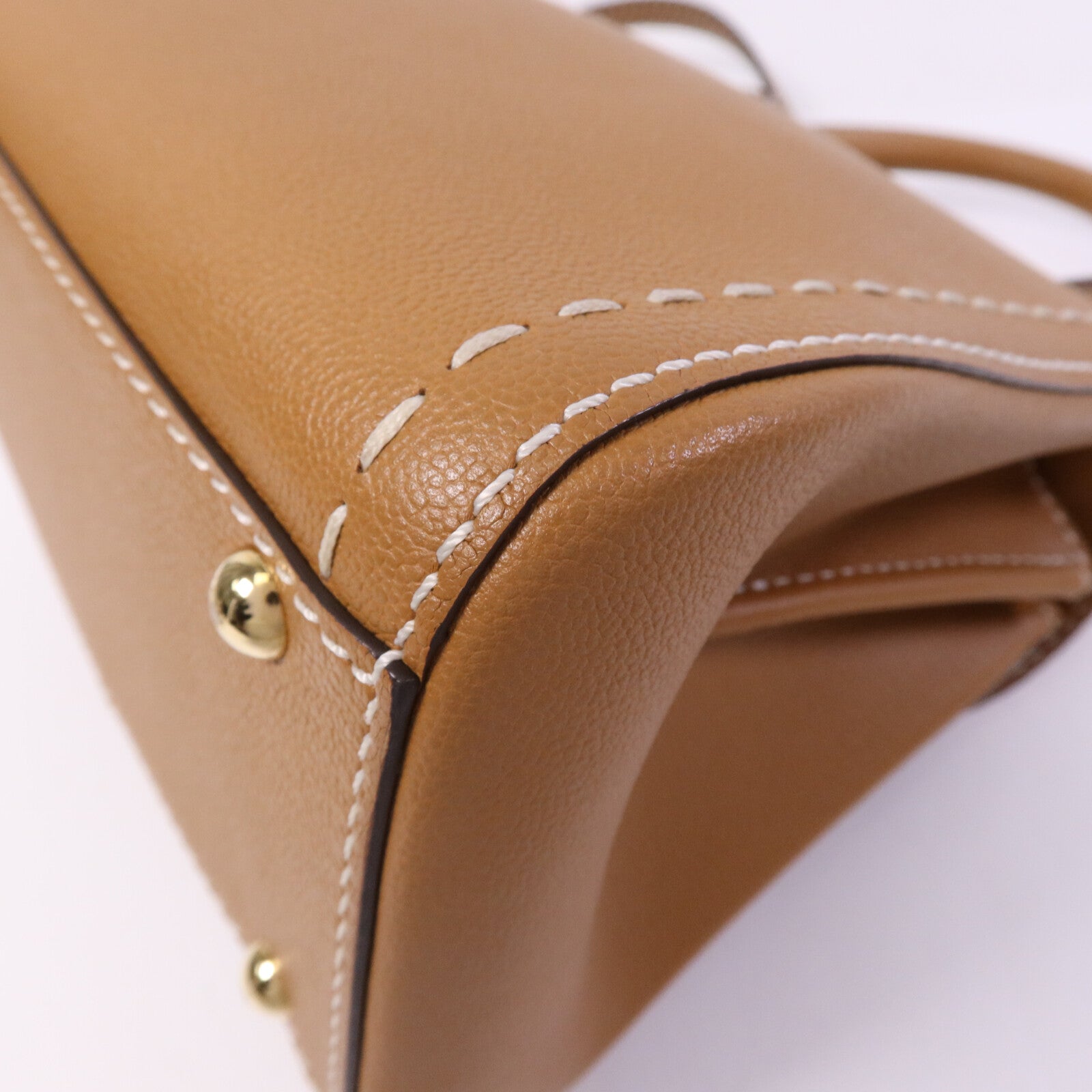 Delvaux 牛皮皮革Mini Brillant金扣手挽肩背兩用袋