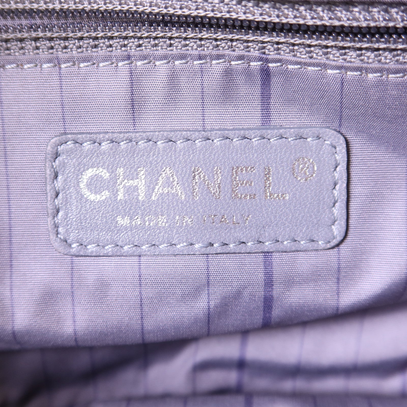 CHANEL 牛皮皮革Chain Shoulder銀扣鏈帶肩背袋
